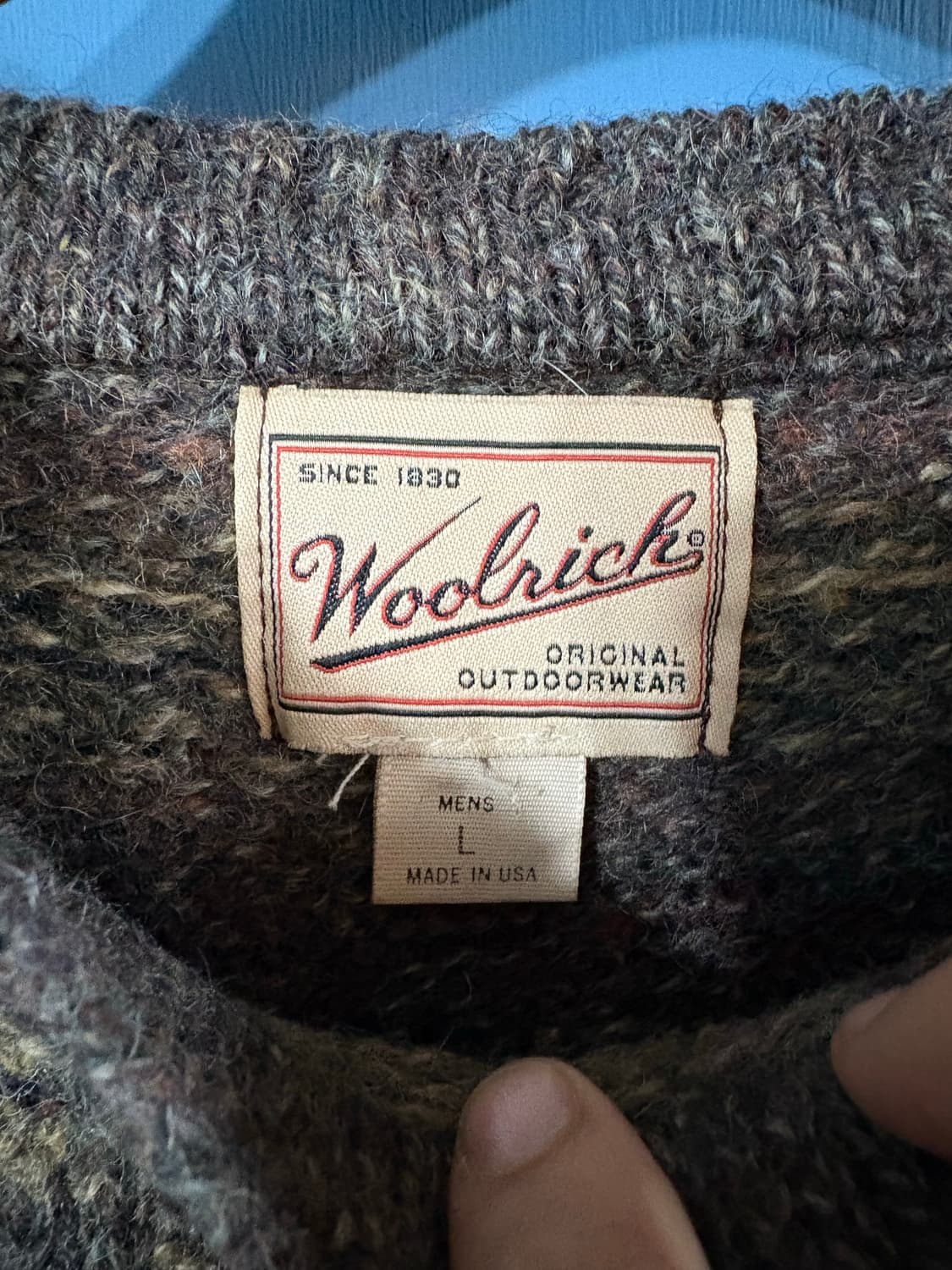 90’s Woolrich Wool Fair isle knit  상품이미지3