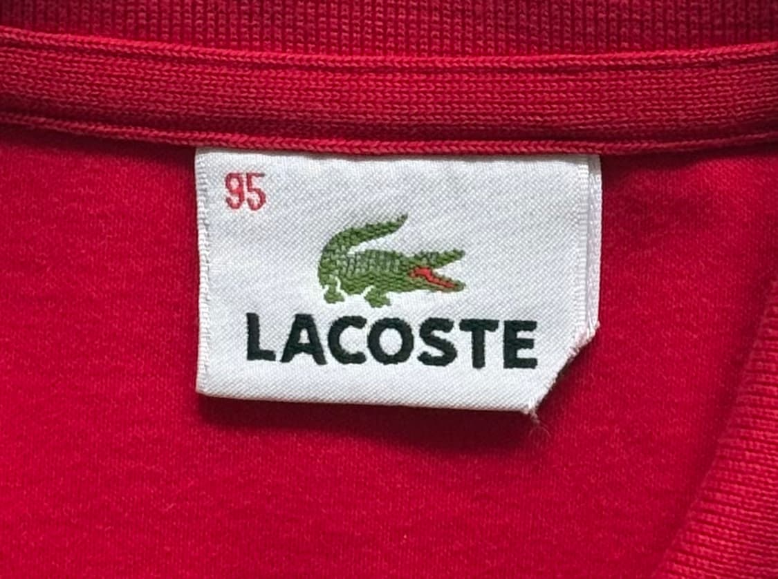Lacoste 라코스테 피마코튼 레드 반팔티 상품이미지5