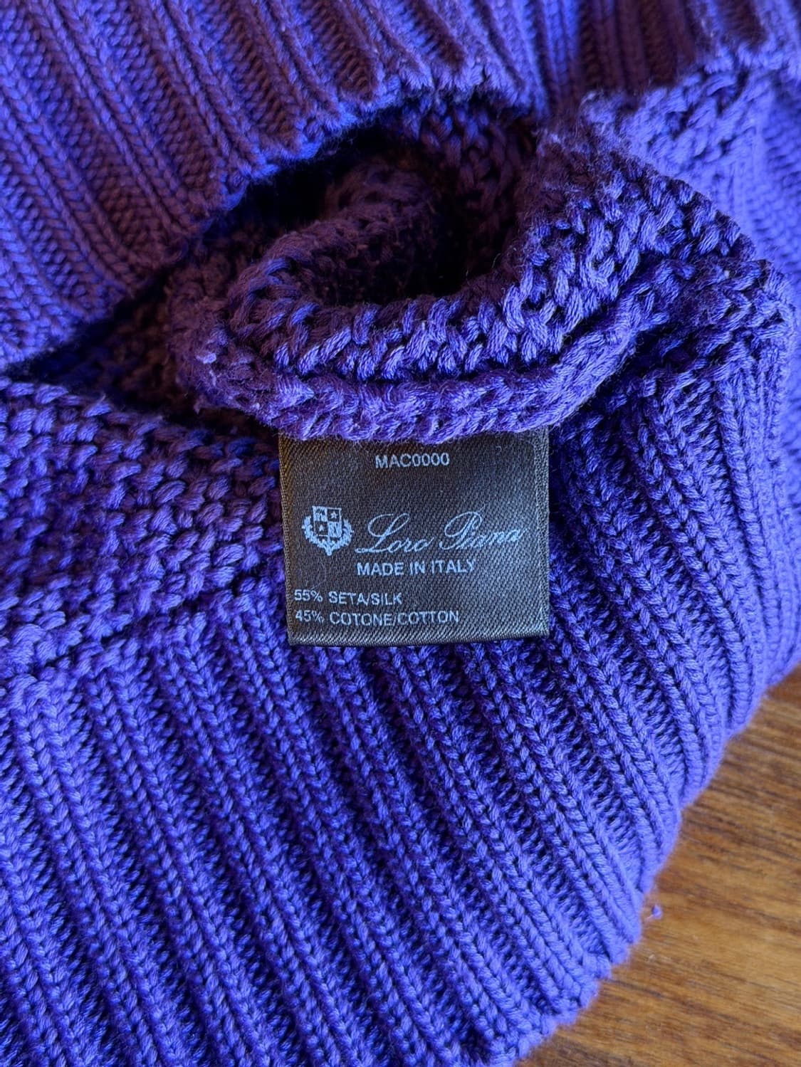 로로피아나 실크 코튼 니트 66~77 상품이미지7