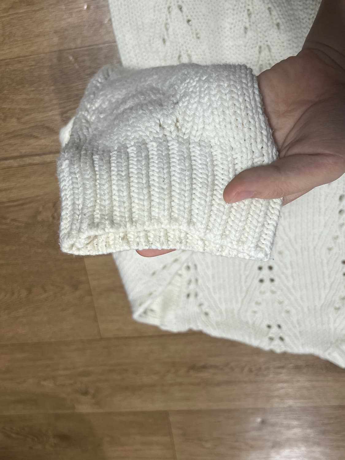 stu 펀칭니트 아이보리 에스티유 상품이미지4