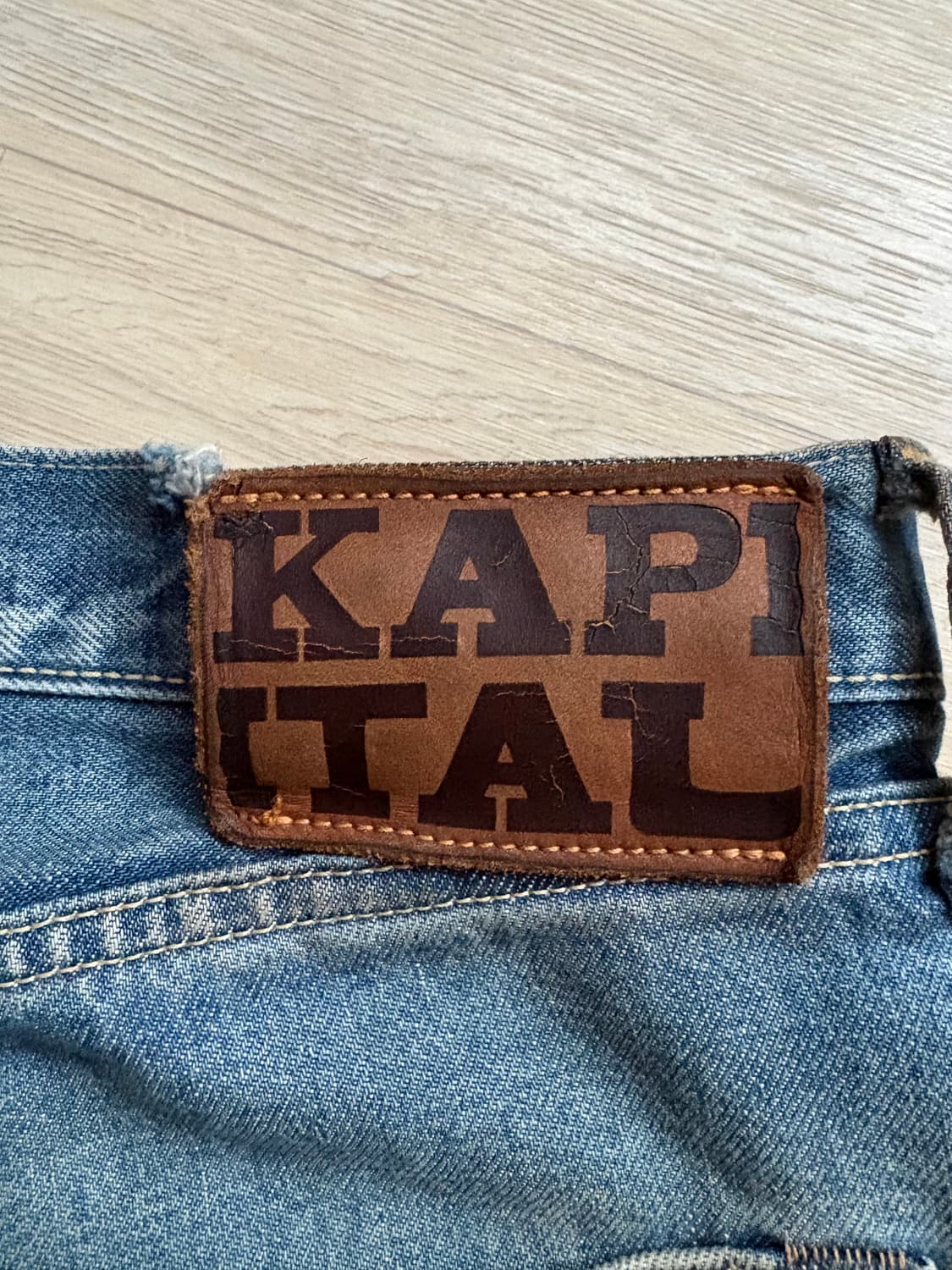 Kapital 캐피탈 잼스톤 연청 데님 팬츠 38 상품이미지8