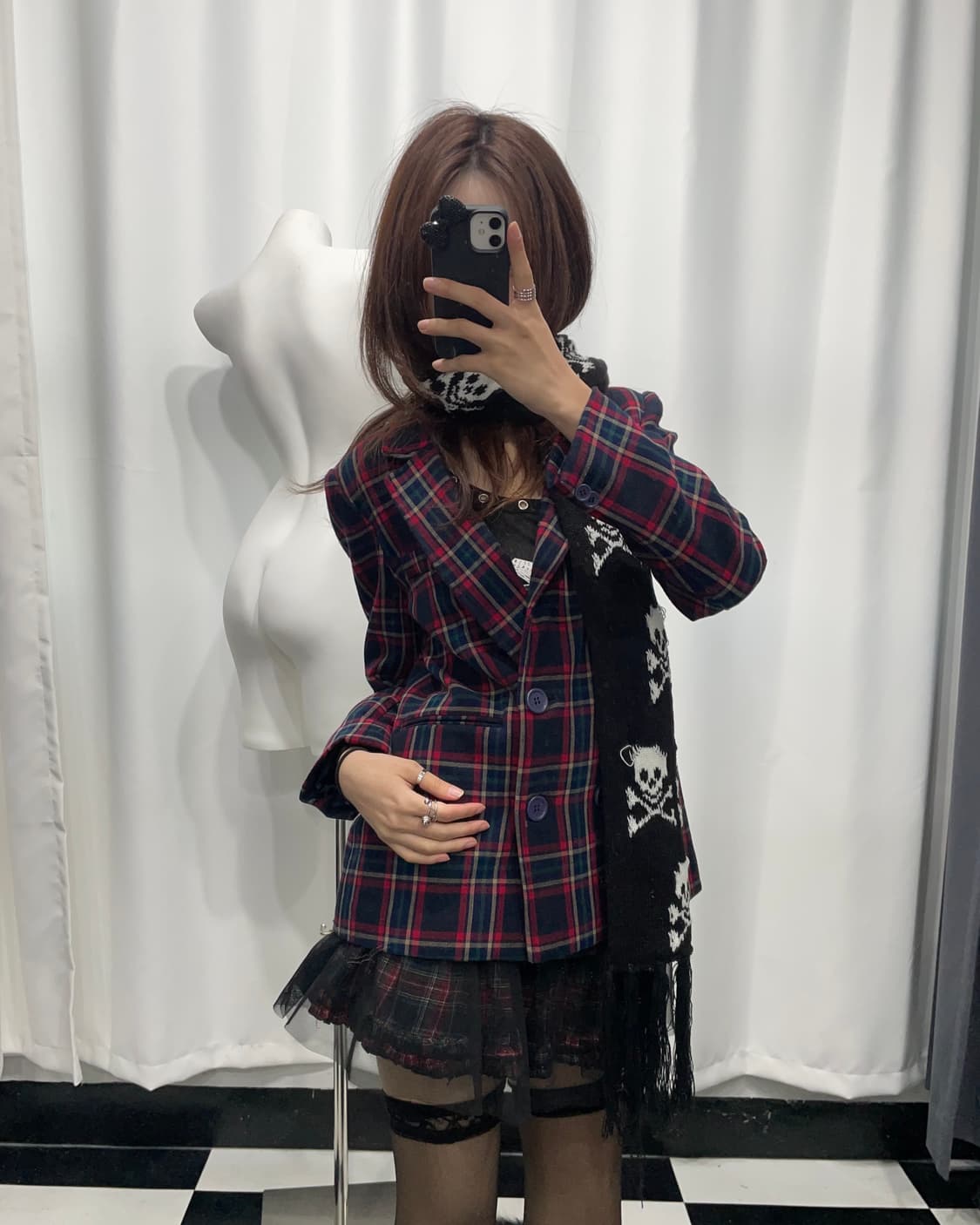 🎸체크 패턴 블레이져🎸 상품이미지4