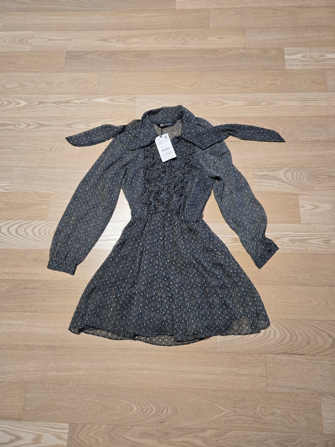 [xs/55] ZARA 자라 쉬폰 원피스 새상품 상품이미지1