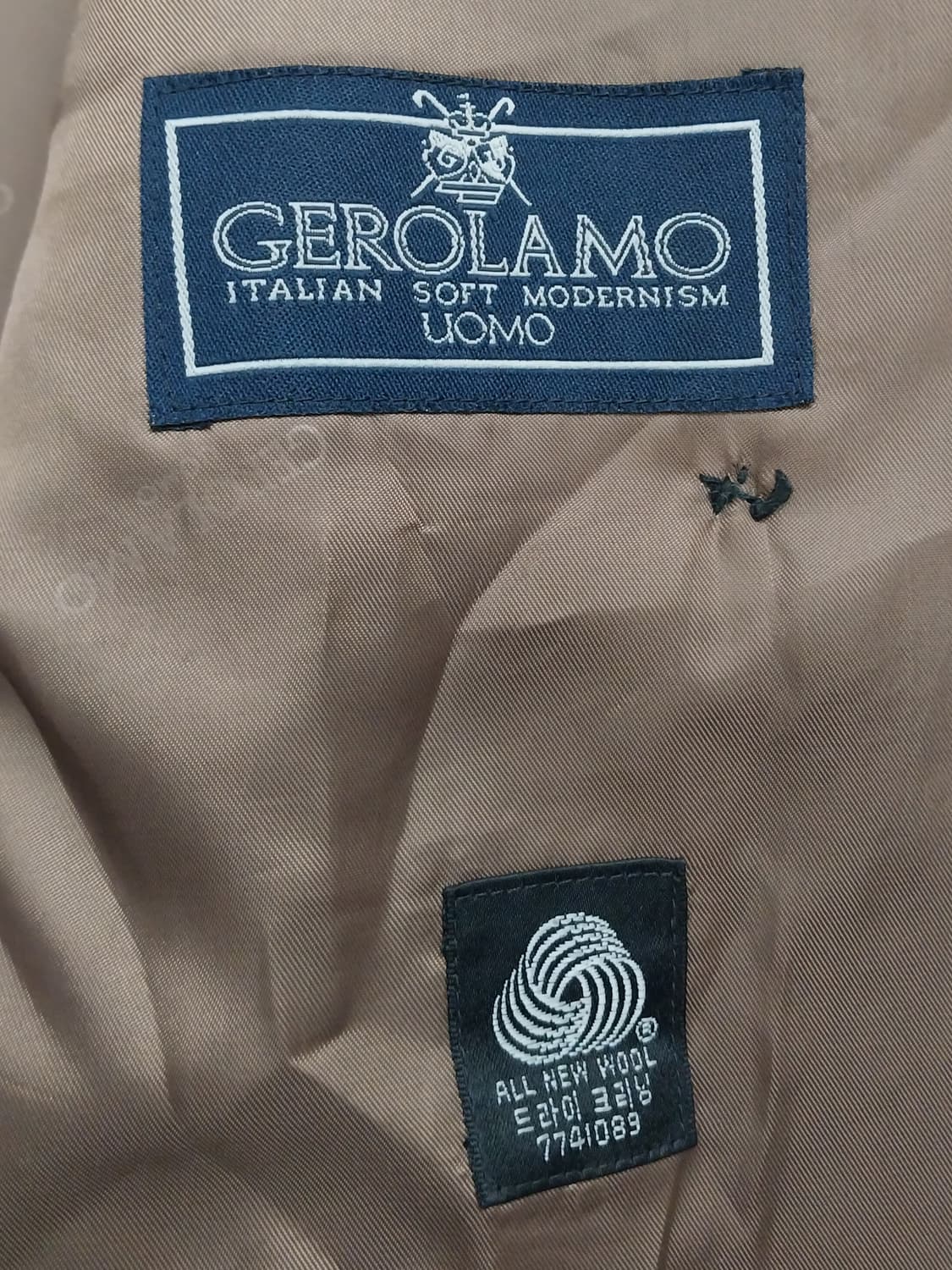 제롤라모 이태리 브라운 더블 버튼 체크 자켓 상품이미지6