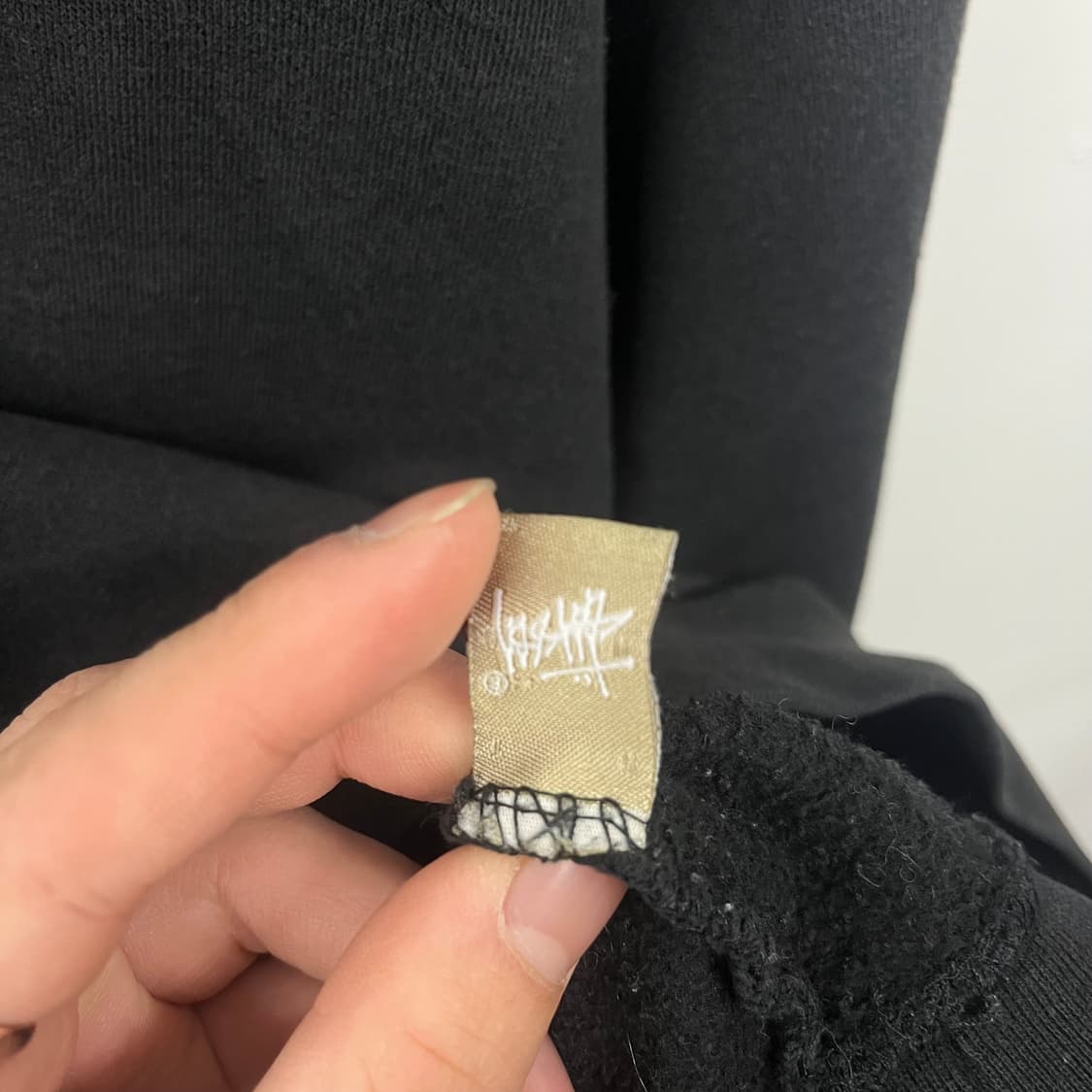 스투시 블랙 후드티 프린팅 남L 상품이미지10