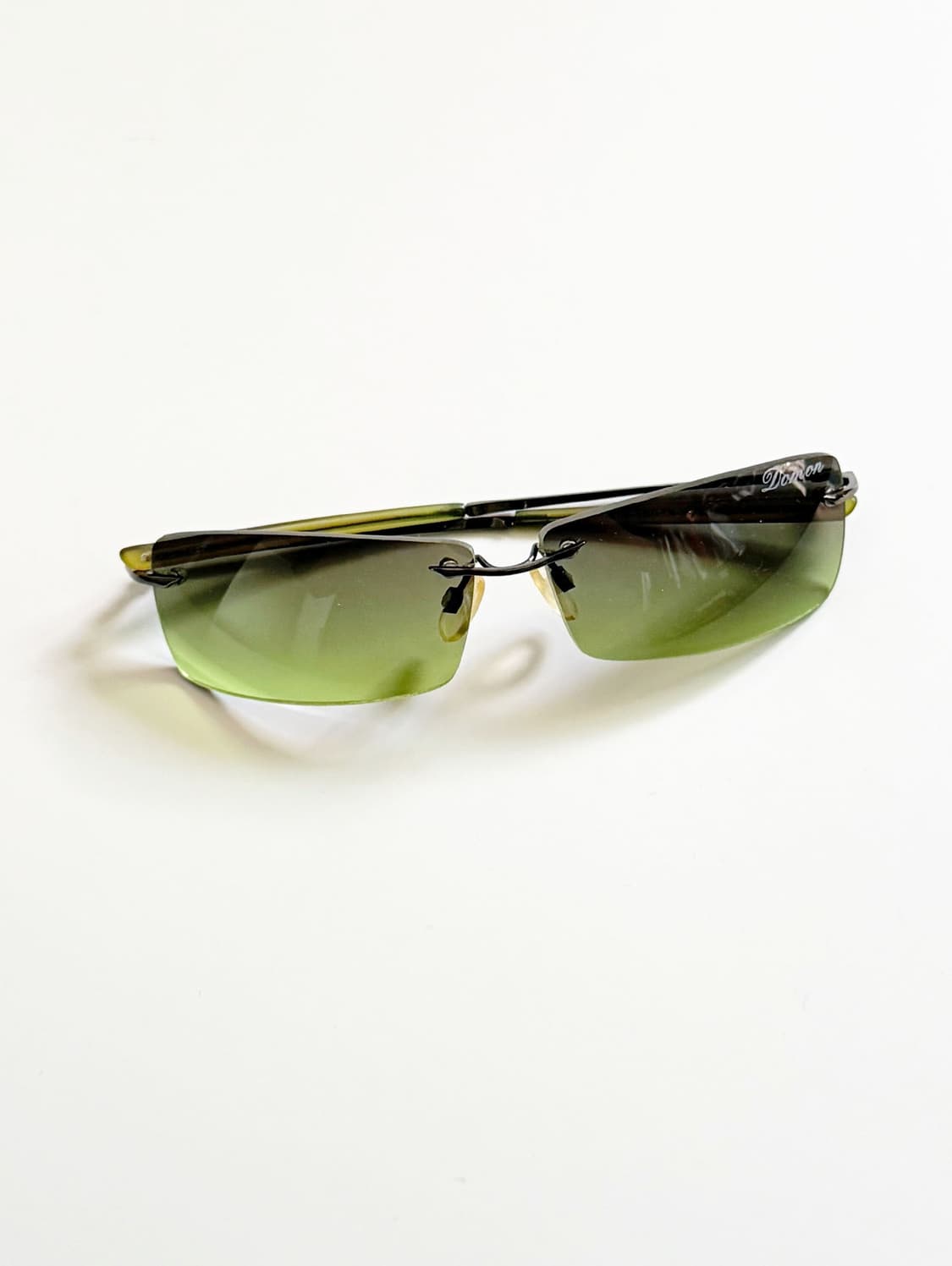 90s DOMON 무테 스퀘어 그라디언트 틴트 빈티지 선글라스 상품이미지2