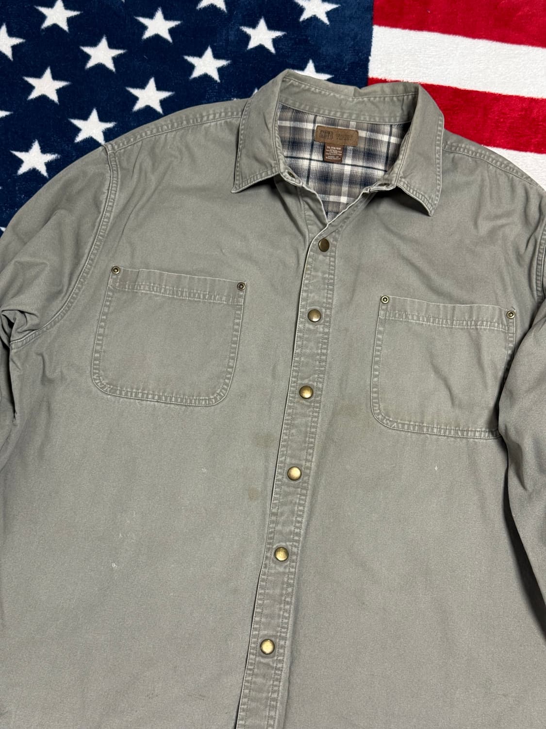 빈티지워크셔츠 vintage work jacket  덕캔버스 워크웨어 상품이미지4