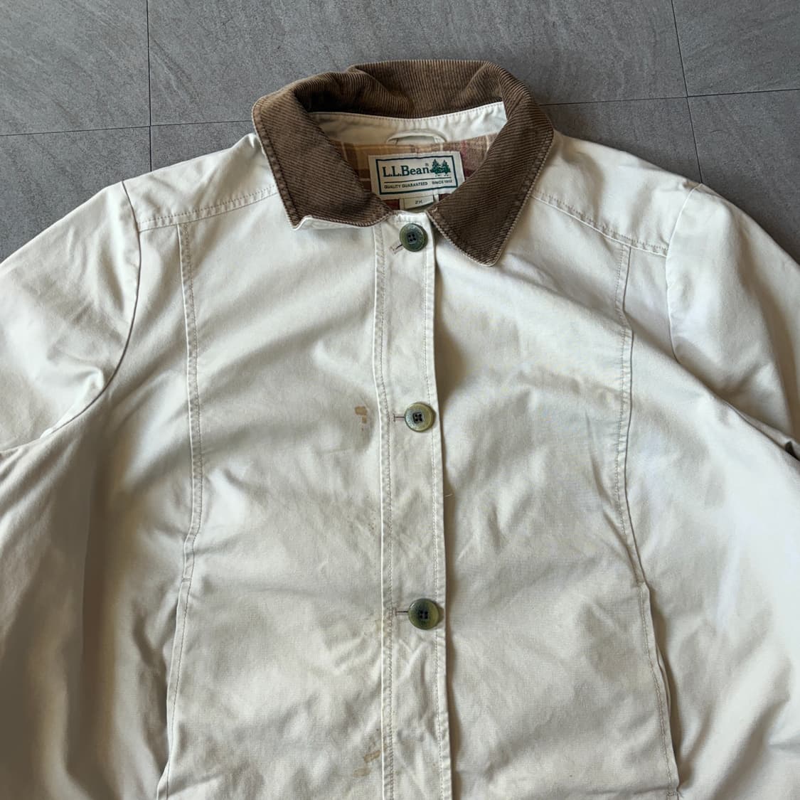 L.L.bean 엘엘빈 아이보리 헌팅 자켓 상품이미지2