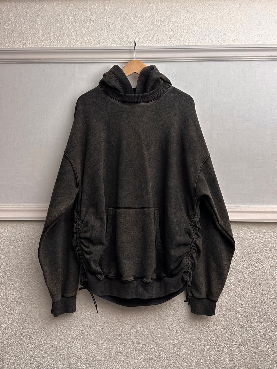 Gateless 더블 셔링 피그먼트 워시드 후드 상품이미지7