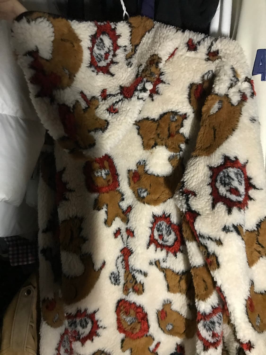 빈티지 패턴 후리스 상품이미지2