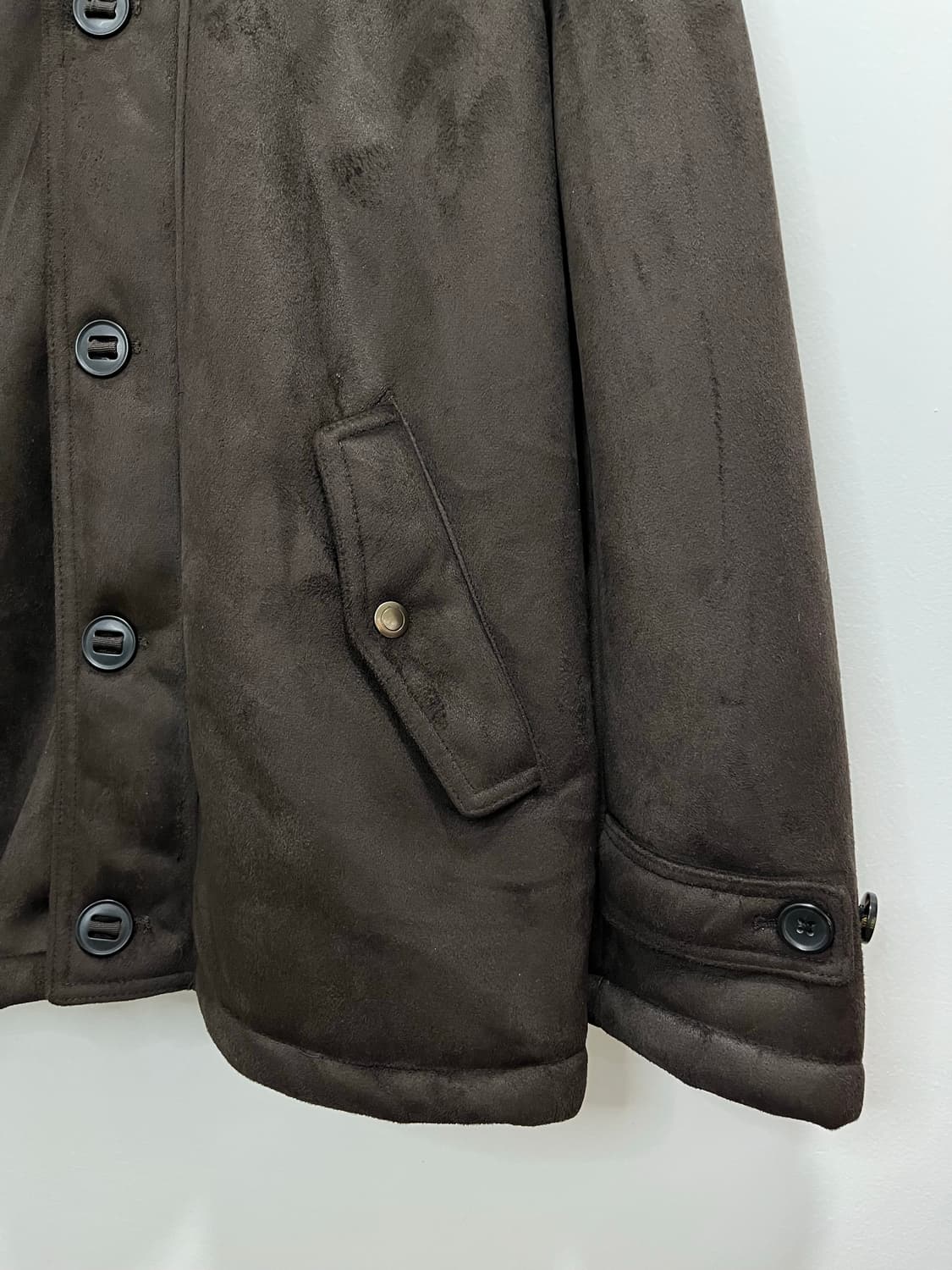 일본 빈티지 모리걸 브라운 무스탕 후드 코트 상품이미지4