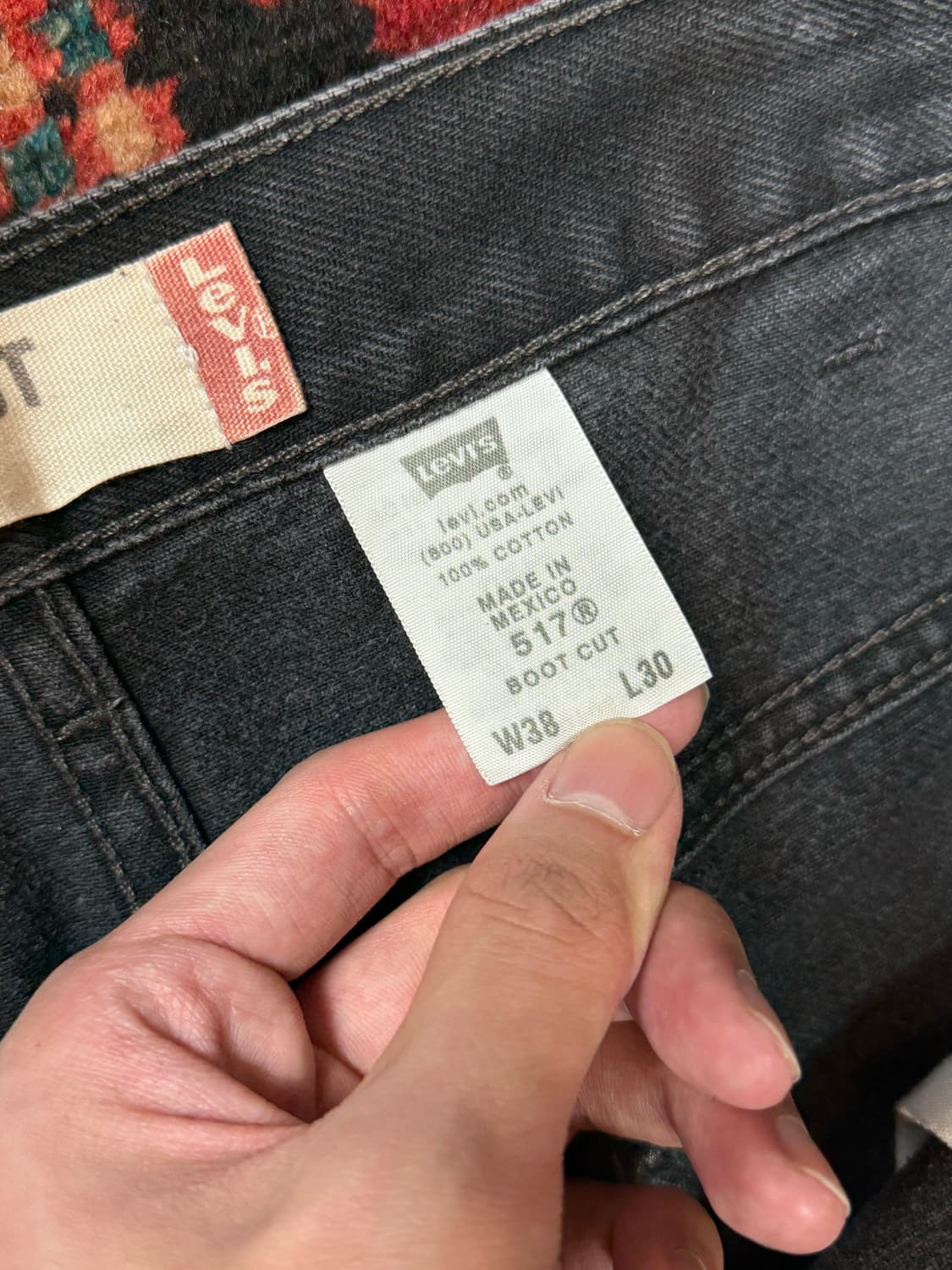 00's 빈티지 리바이스 517 블랙 플레어진 상품이미지9