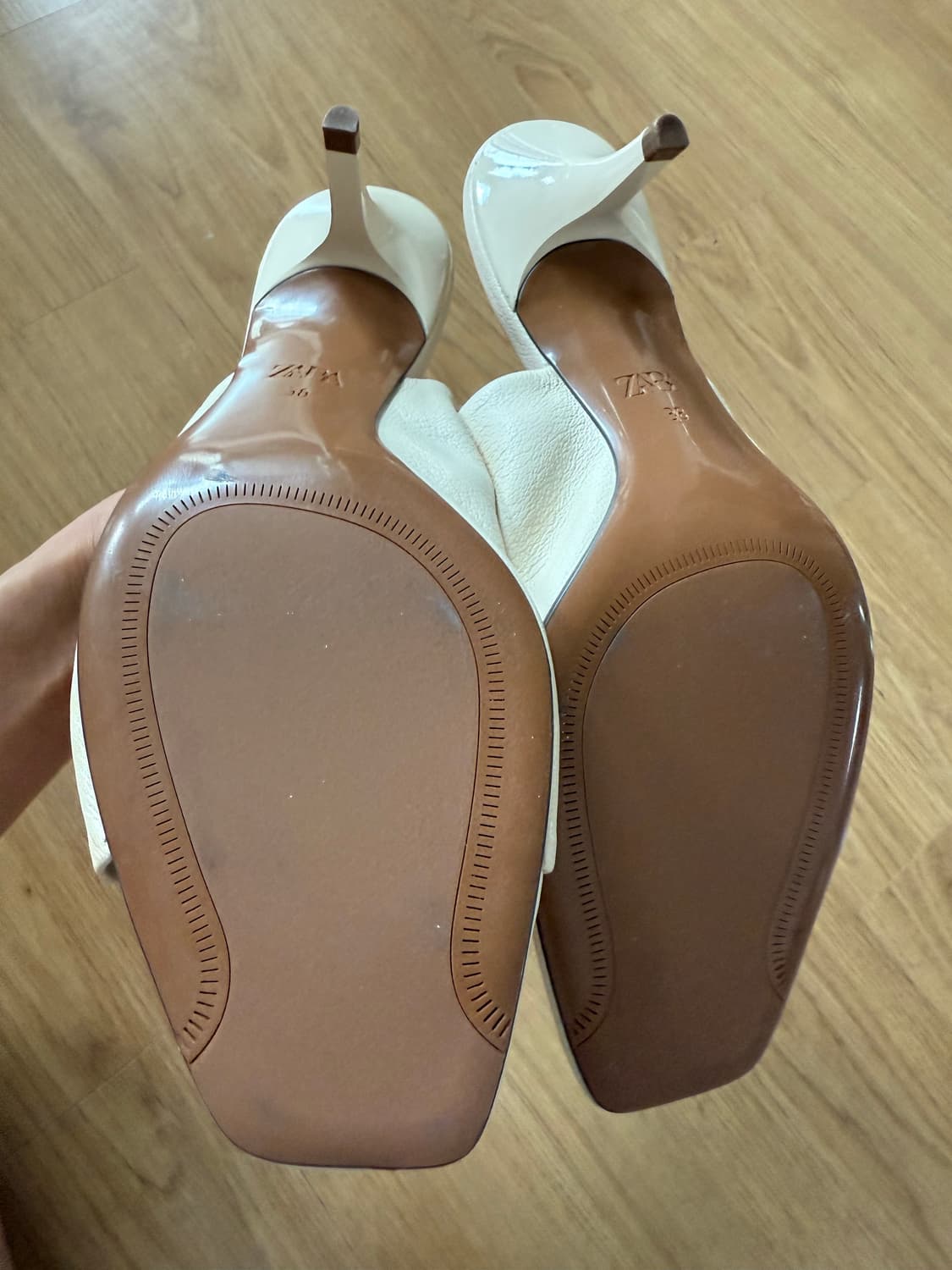 자라 Zara 아이보리 뮬 38 상품이미지3