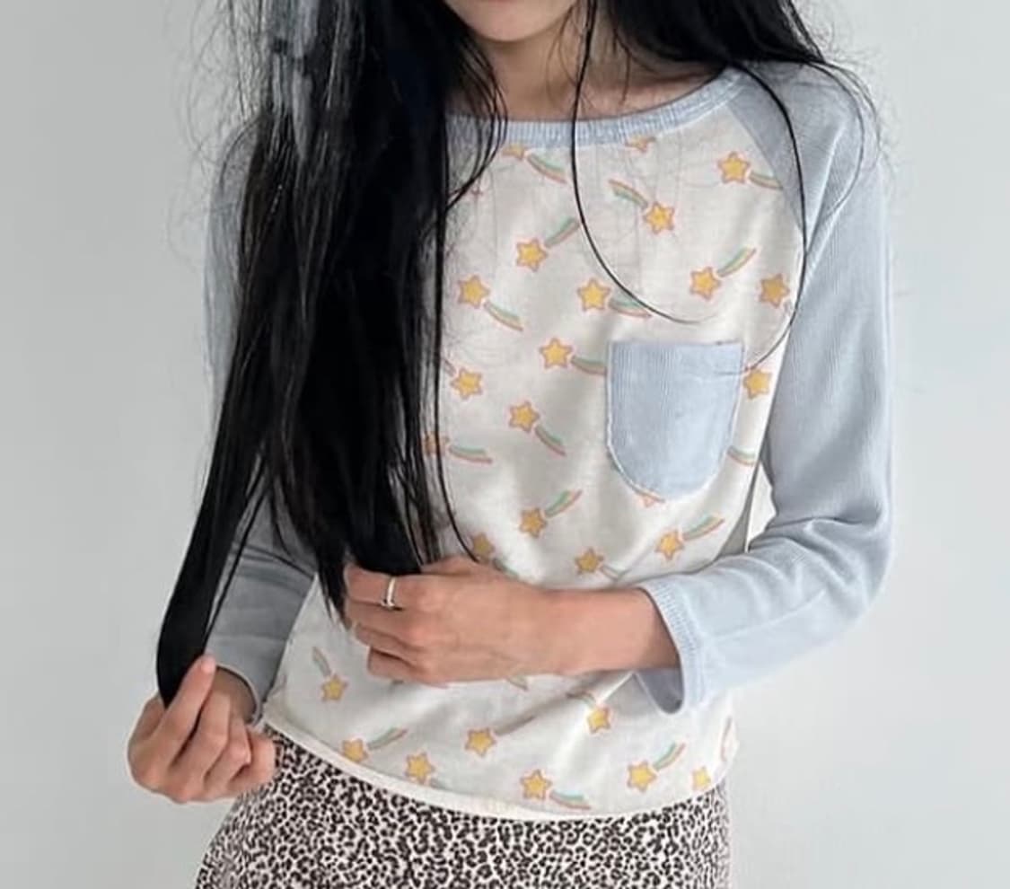 샵페어리 리틀 슈팅스타 별 티셔츠 히스테릭글래머 스카이블루 코이세이오 상품이미지1