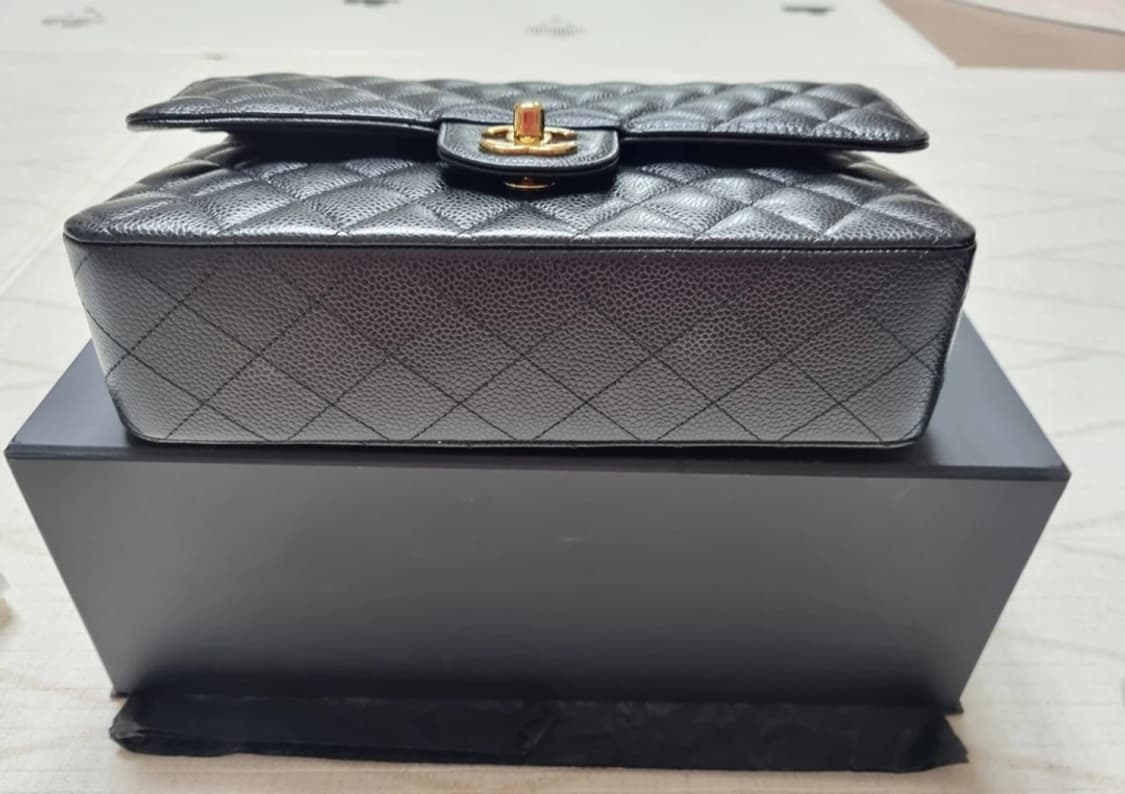 (정품)샤넬 클래식 캐비어 금장 급처! 상품이미지3