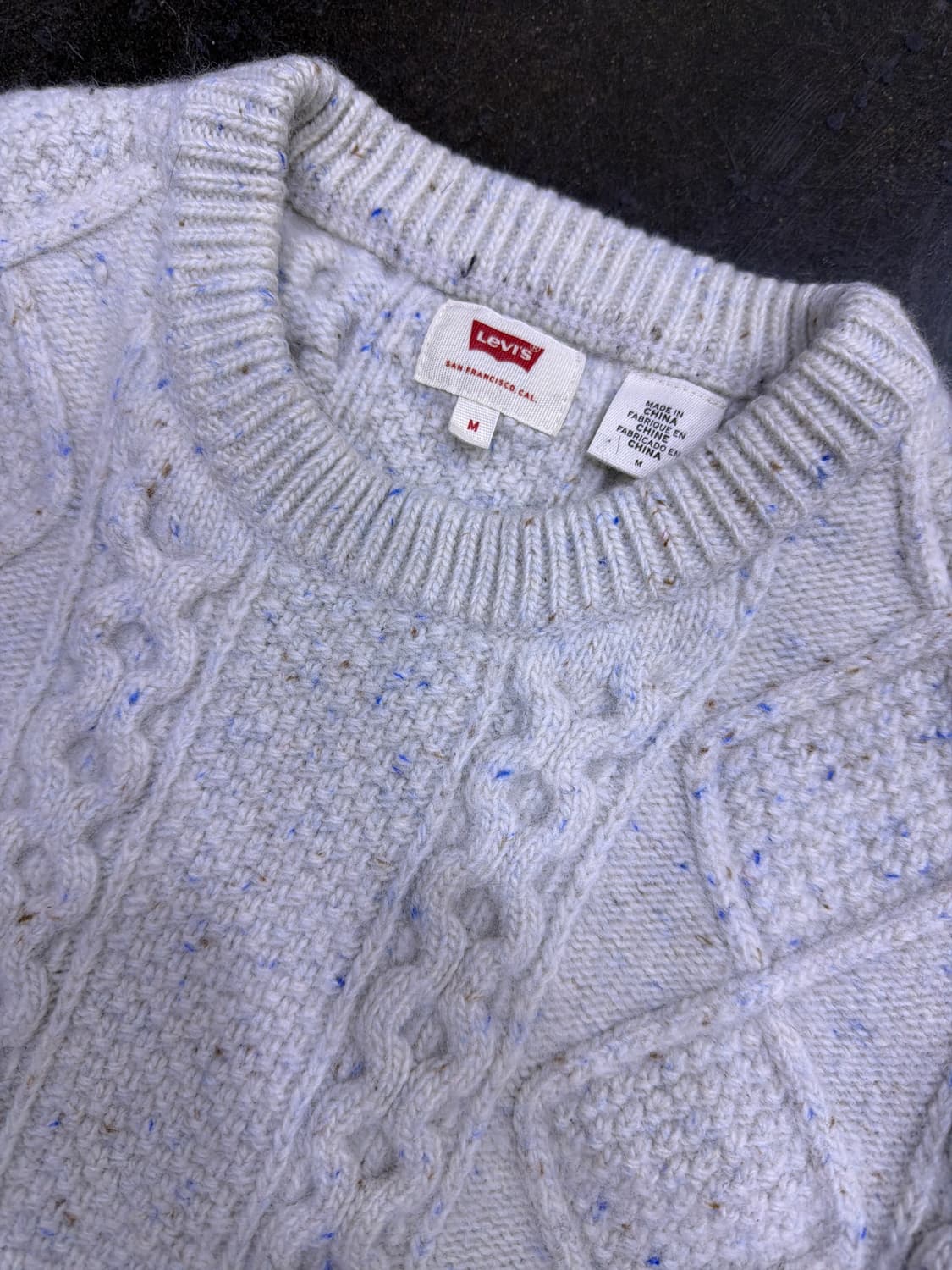 리바이스 헤비울 케이블 니트 스웨터 M 상품이미지3
