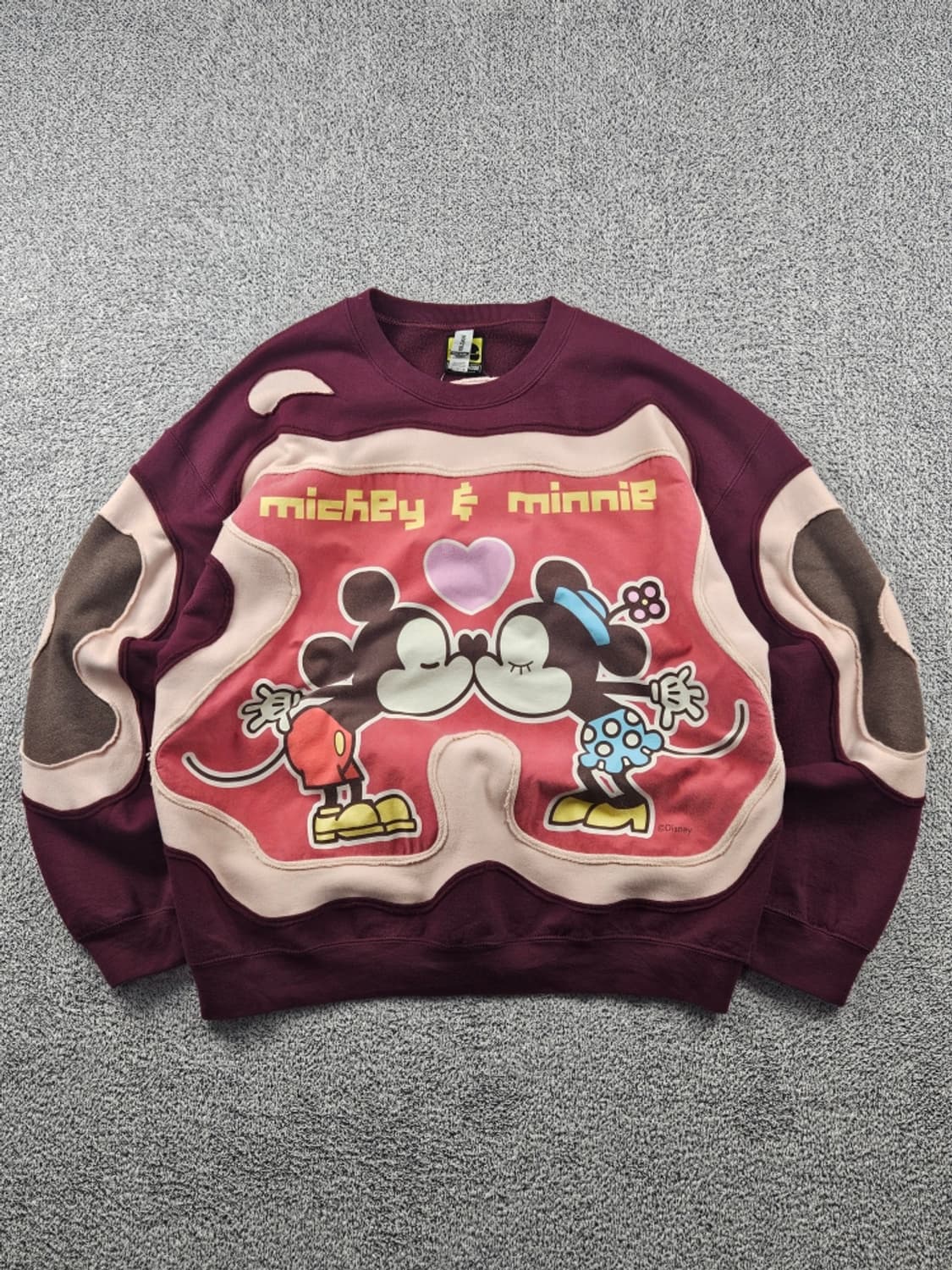 길단X디즈니 미키 아플리케 커스텀 맨투맨 스웻 셔츠 (XL)/ 10815 상품이미지1