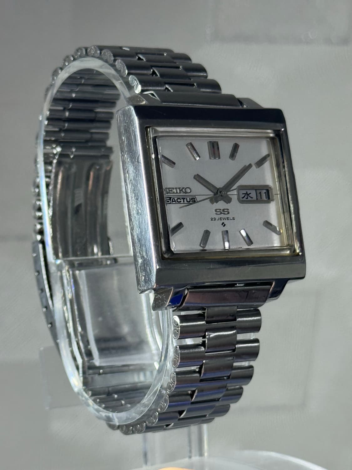 빈티지 세이코 5 액투스 6106 사각 손목시계 상품이미지3