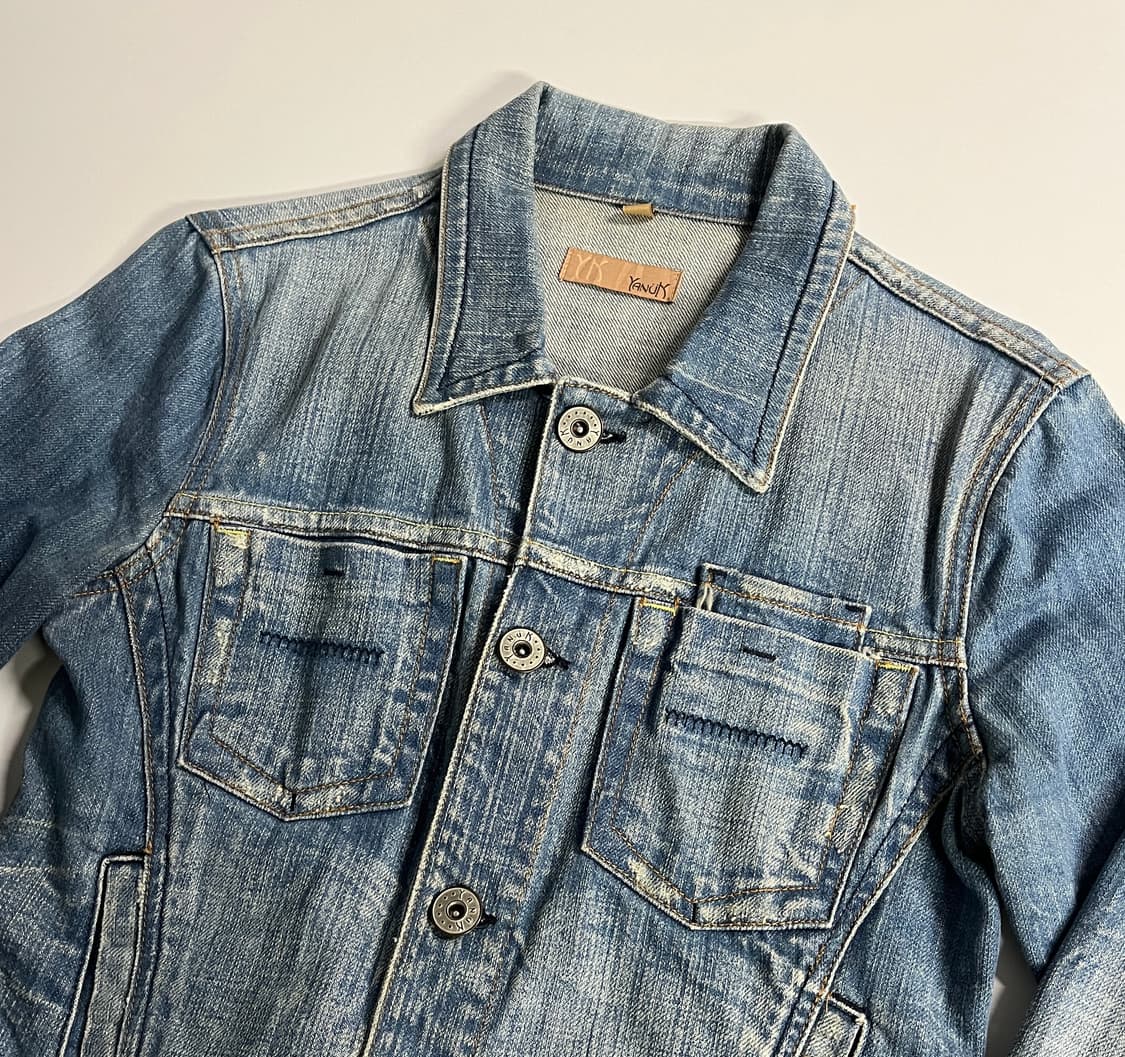 Y2K denim jacket made in USA 상품이미지4