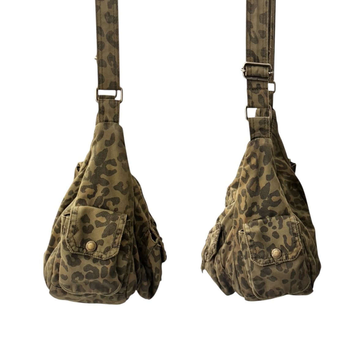 히스테릭글래머 레오파드 스터드 숄더백 올리브 상품이미지7