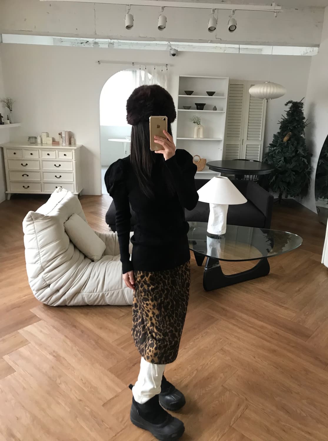 vintage puff turtle neck knit 상품이미지5