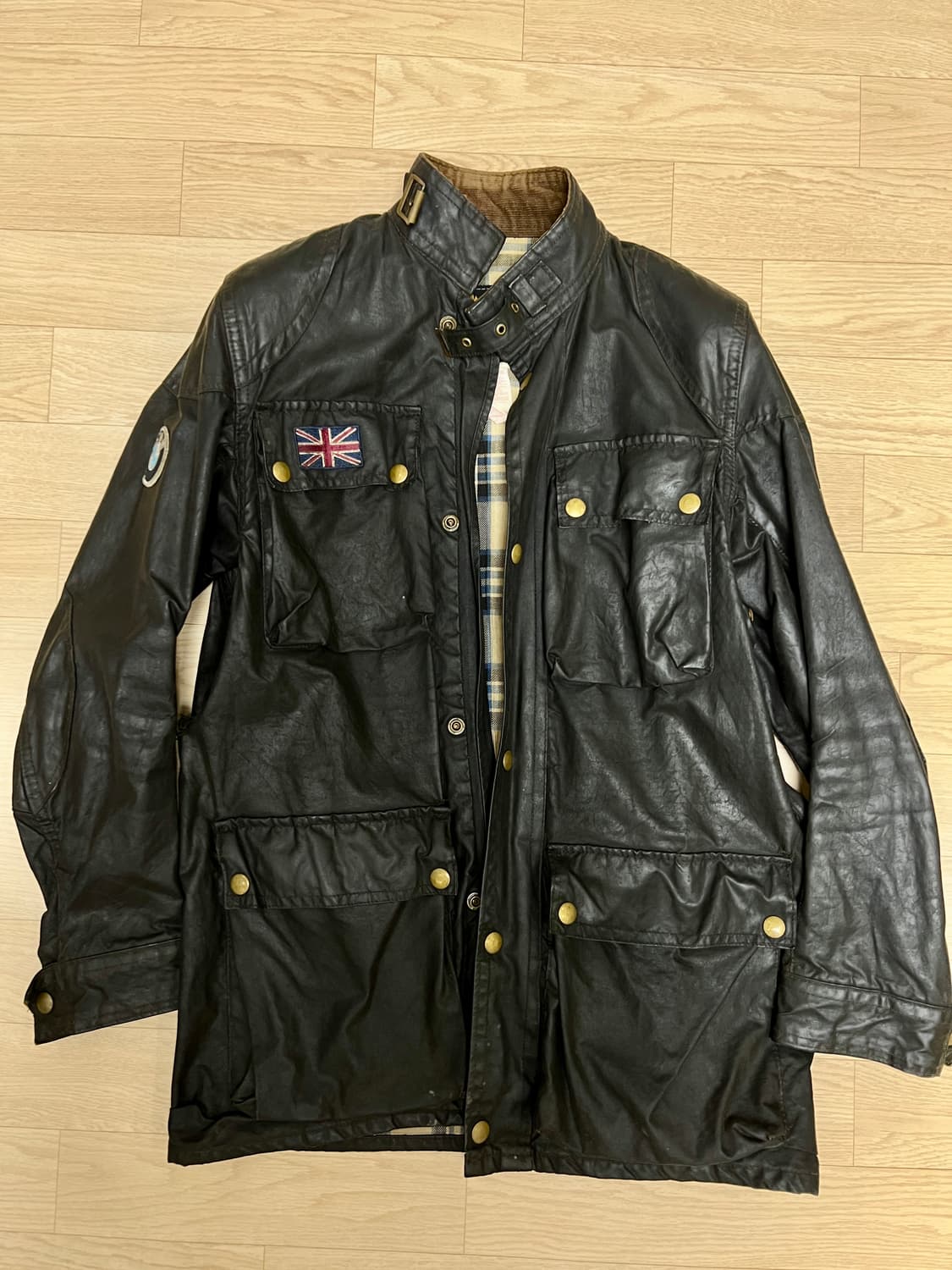 빈티지 벨스타프 X BMW 트라이얼마스터 왁스드 자켓 상품이미지1