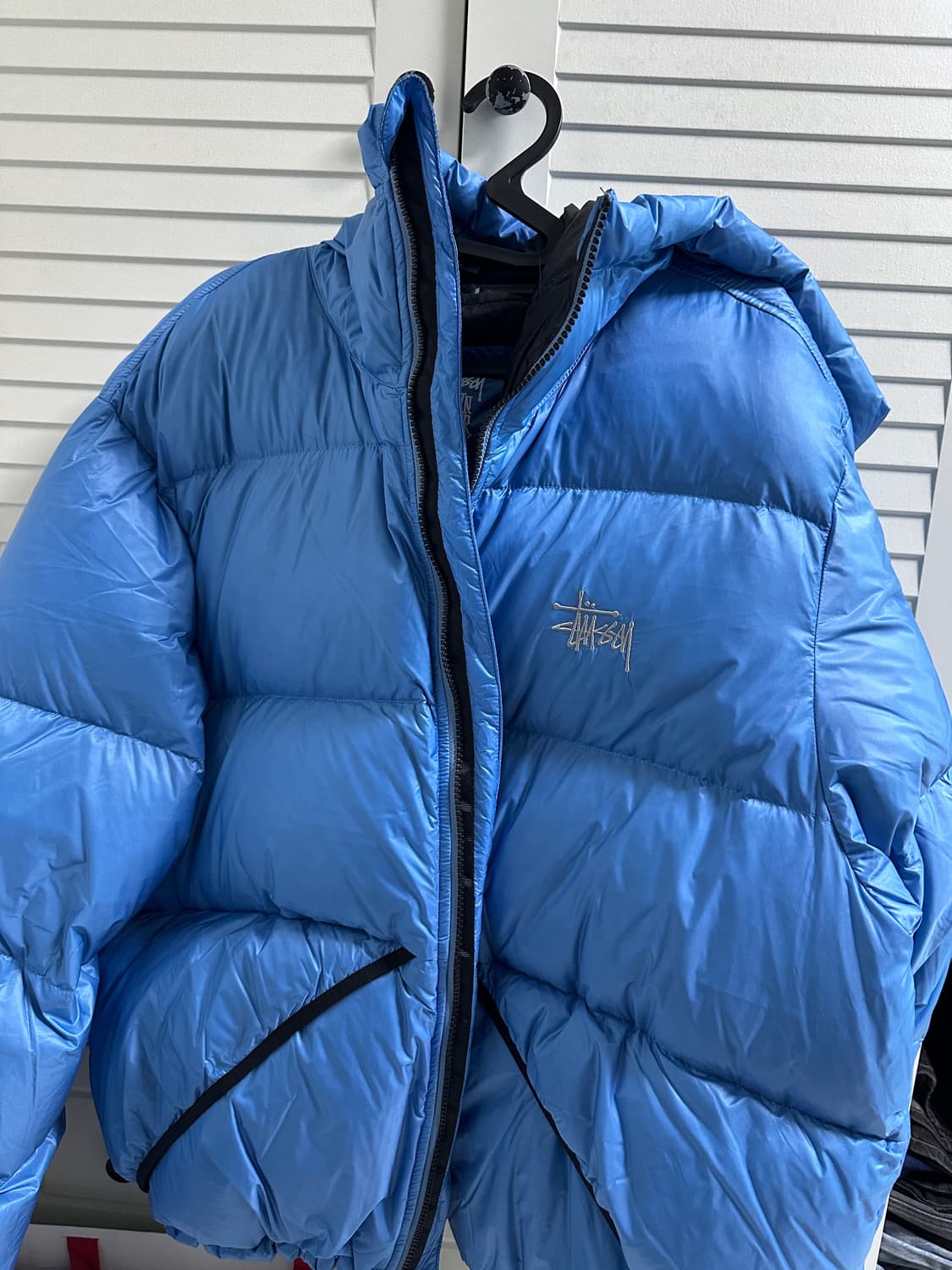 스투시 마이크로 립스탑 다운 파카 스카이 블루 상품이미지1