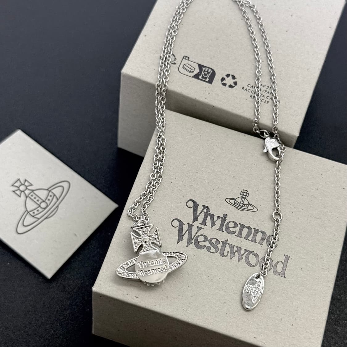 비비안웨스트우드 아카이브 미니 펄 orb 목걸이 상품이미지2