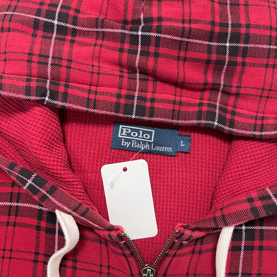 폴로 타탄체크 써멀후드집업 상품이미지3