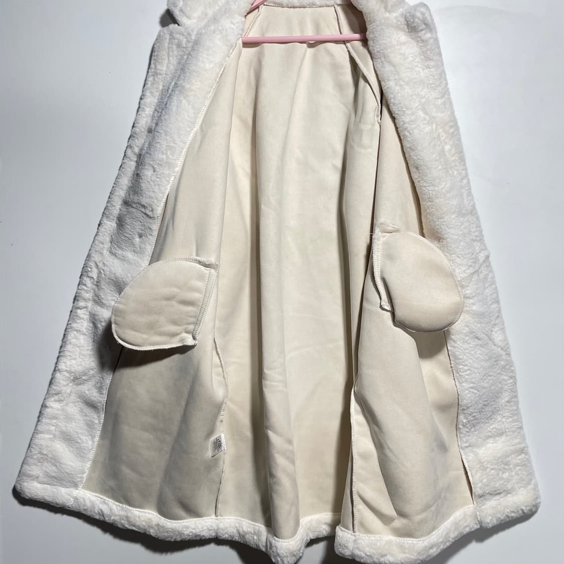 WEAR CLASSIC 남성 화이트 퍼 코트 상품이미지4