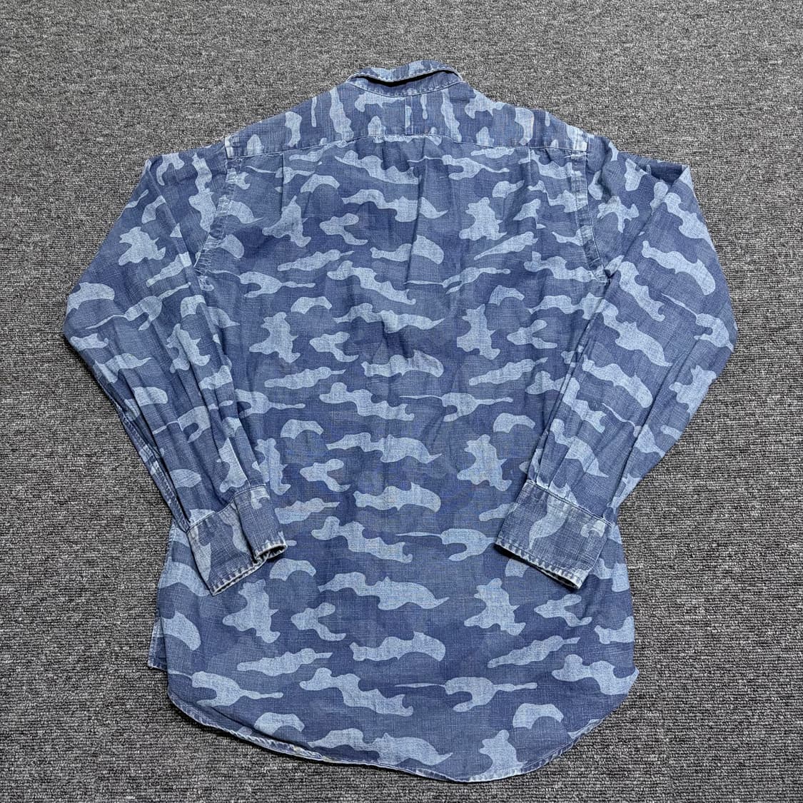 폴로 랄프로렌 인디고 블루 카모플라쥬 셔츠 상품이미지6