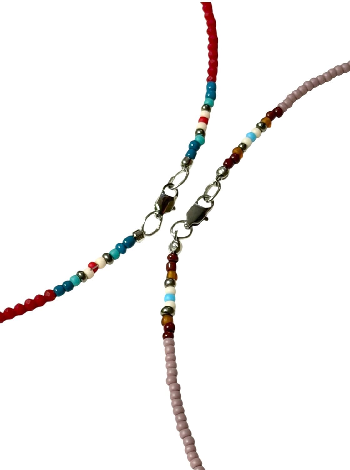 [rrrocnoc] orbit of wind 2col 우각 비즈목걸이 상품이미지2