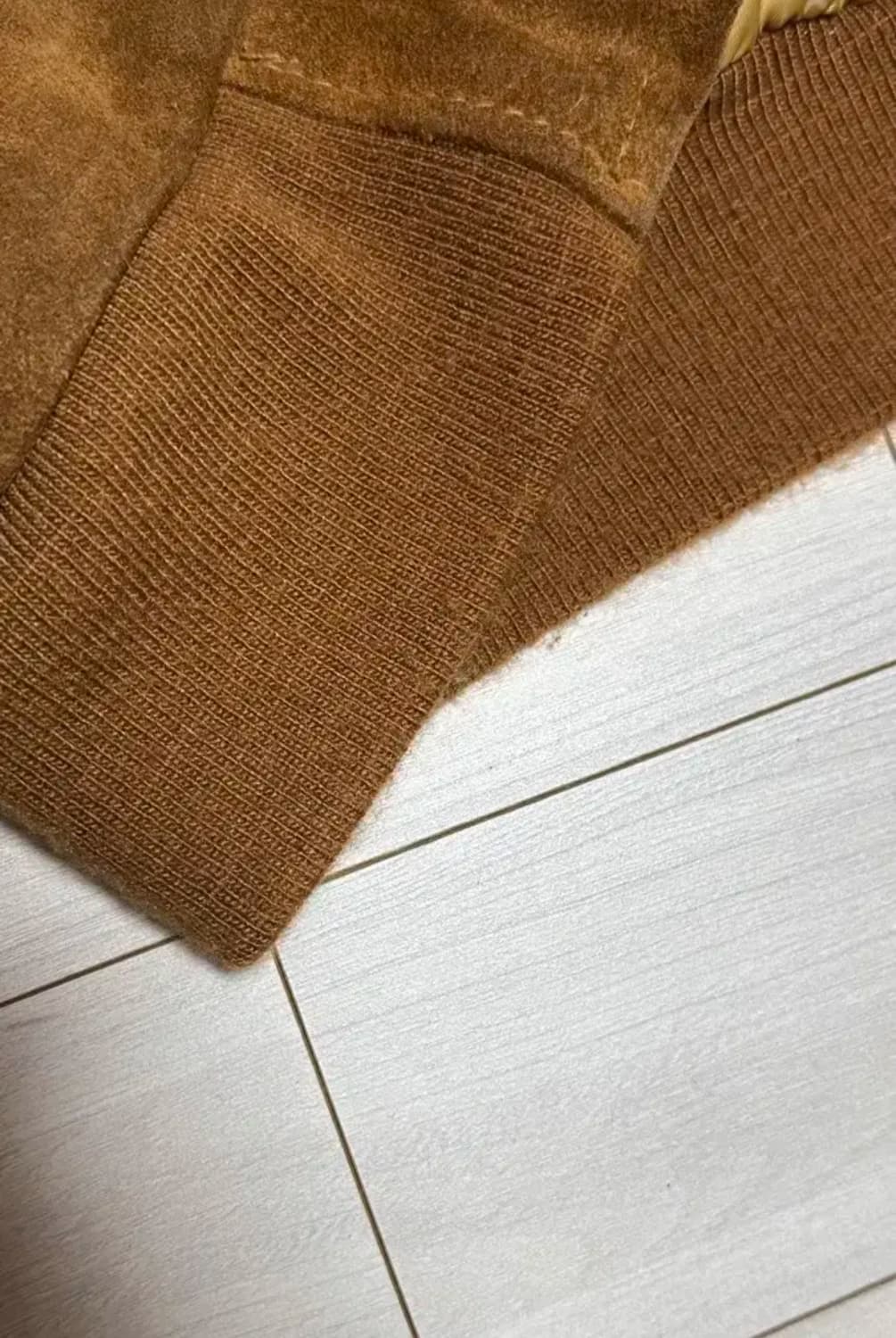 쇼트 스웨이드 블루종 100-105 상품이미지4