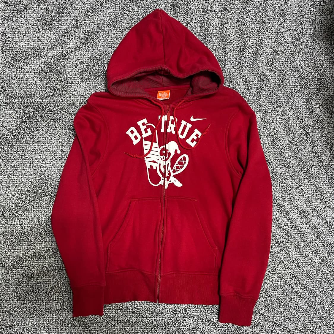 (M) 나이키 Be True 레드 후드집업 상품이미지1