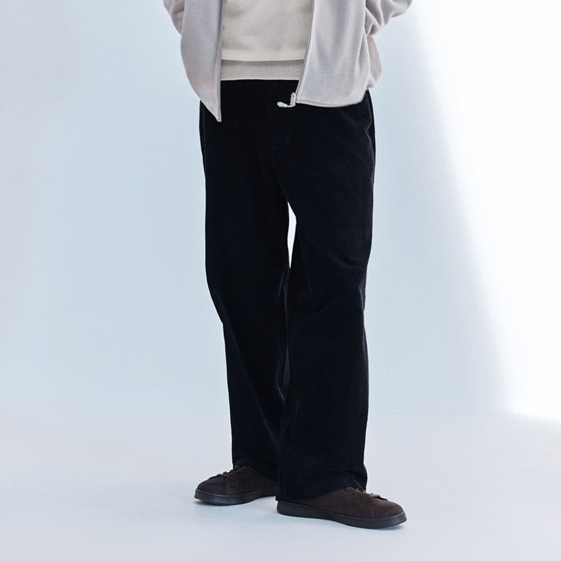 스파오 와이드 코듀로이 팬츠 32 그레이 새상품 상품이미지1