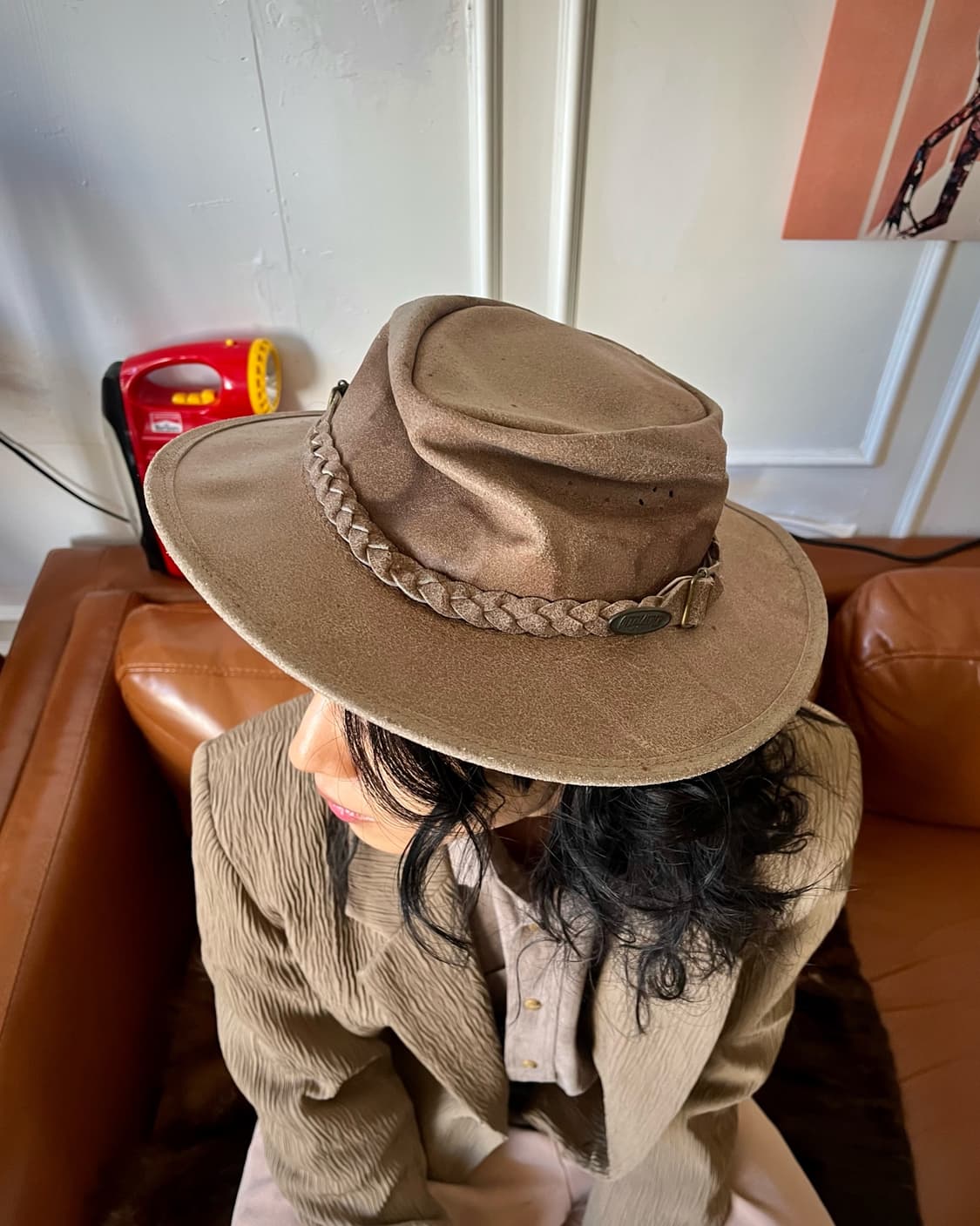 OVERLANDER Real Leather Jimi Pedora Hat 상품이미지2