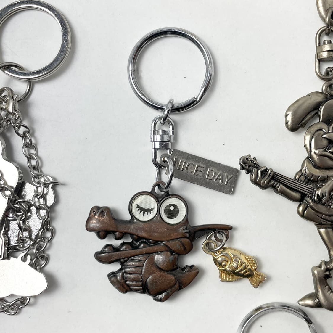 [중고] 일본 온이댐 빈티지 악어 키링 상품이미지5