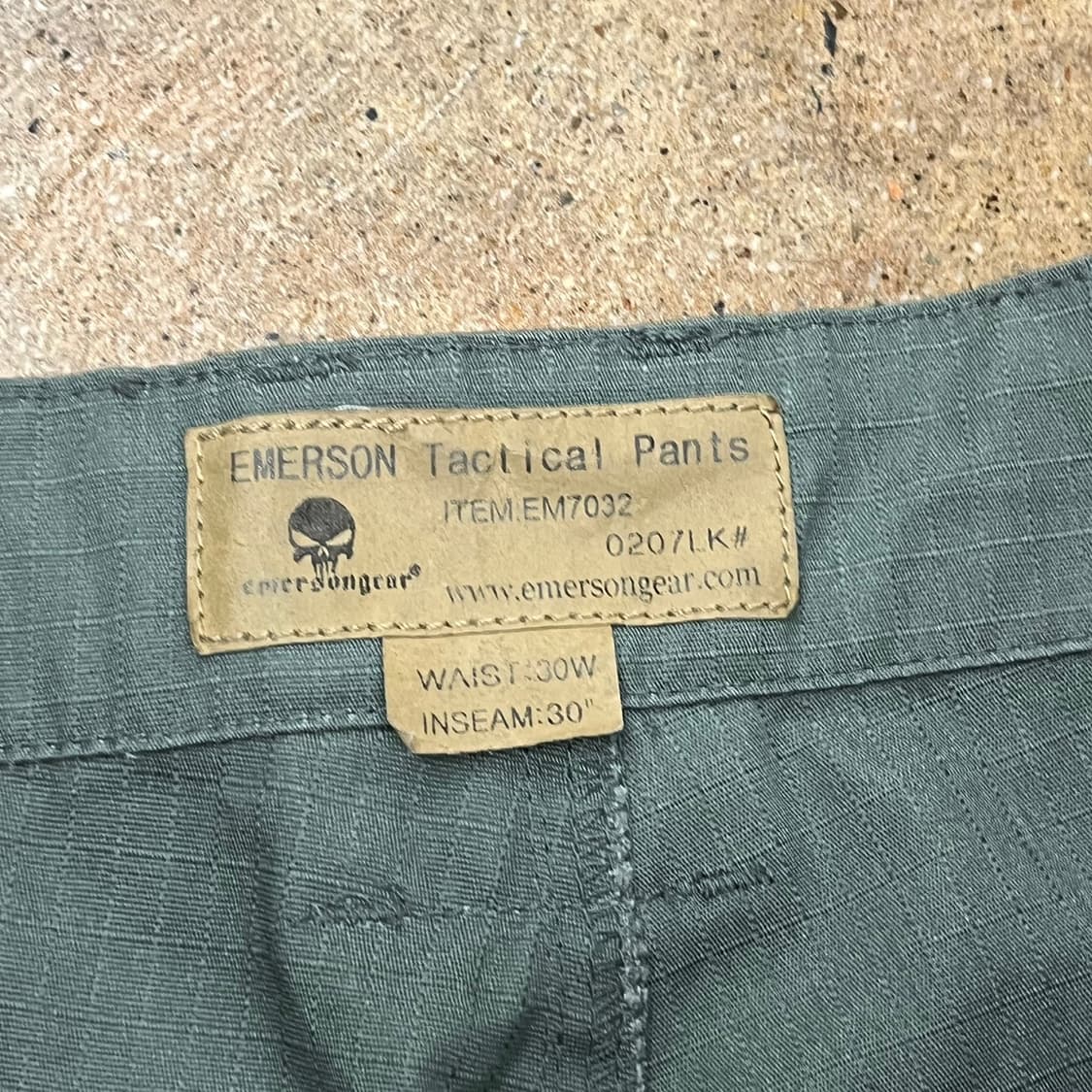 [정품] EMERSON 카고 바지 올리브 b14 상품이미지5