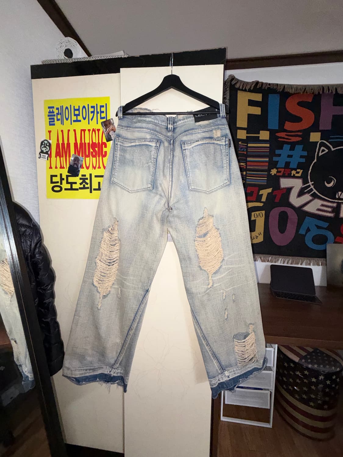 Lecyto Destroyed indigo burst Denim [M] 상품이미지7