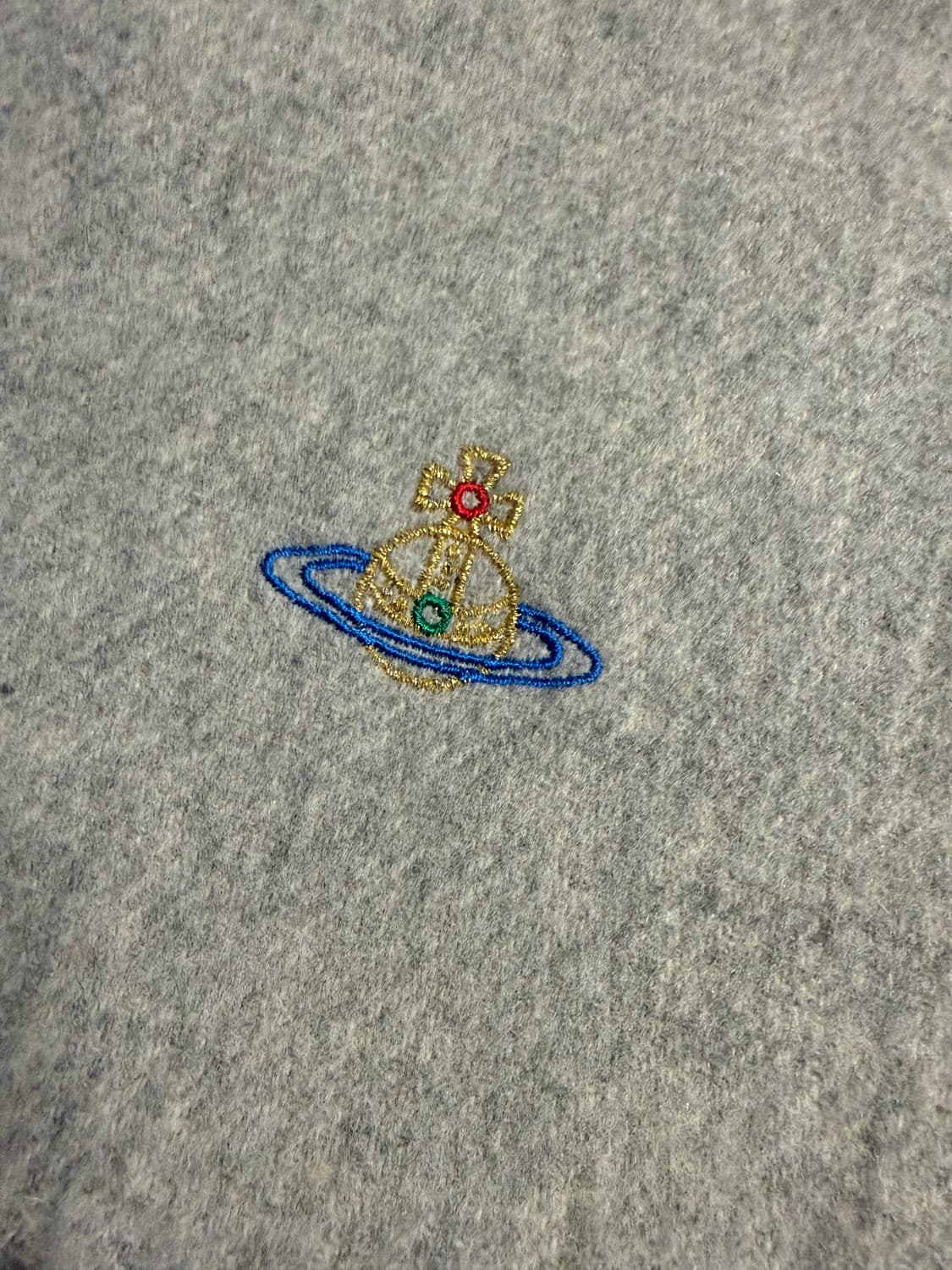 비비안웨스트우드 Vivienne Westwood 오브 자수 울 머플러 상품이미지3