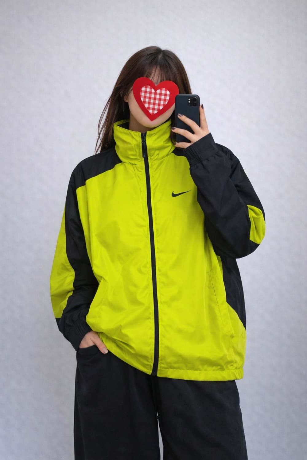 00s 나이키 네온 형광 바람막이 윈드브레이커 올드스쿨 빈티지 상품이미지1