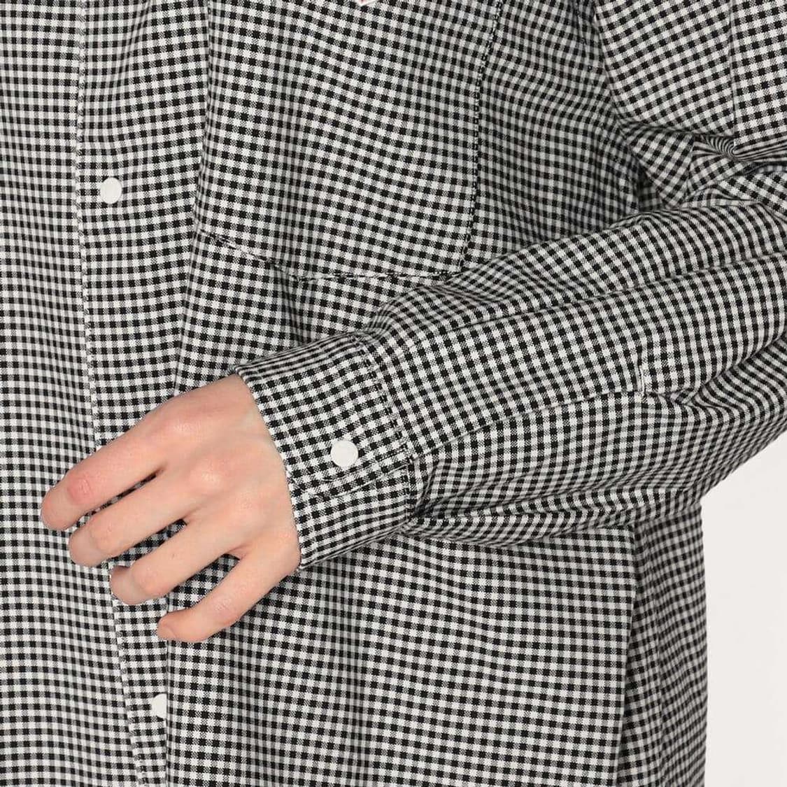 단톤 쿨맥스 깅엄체크 셔츠 36 상품이미지8