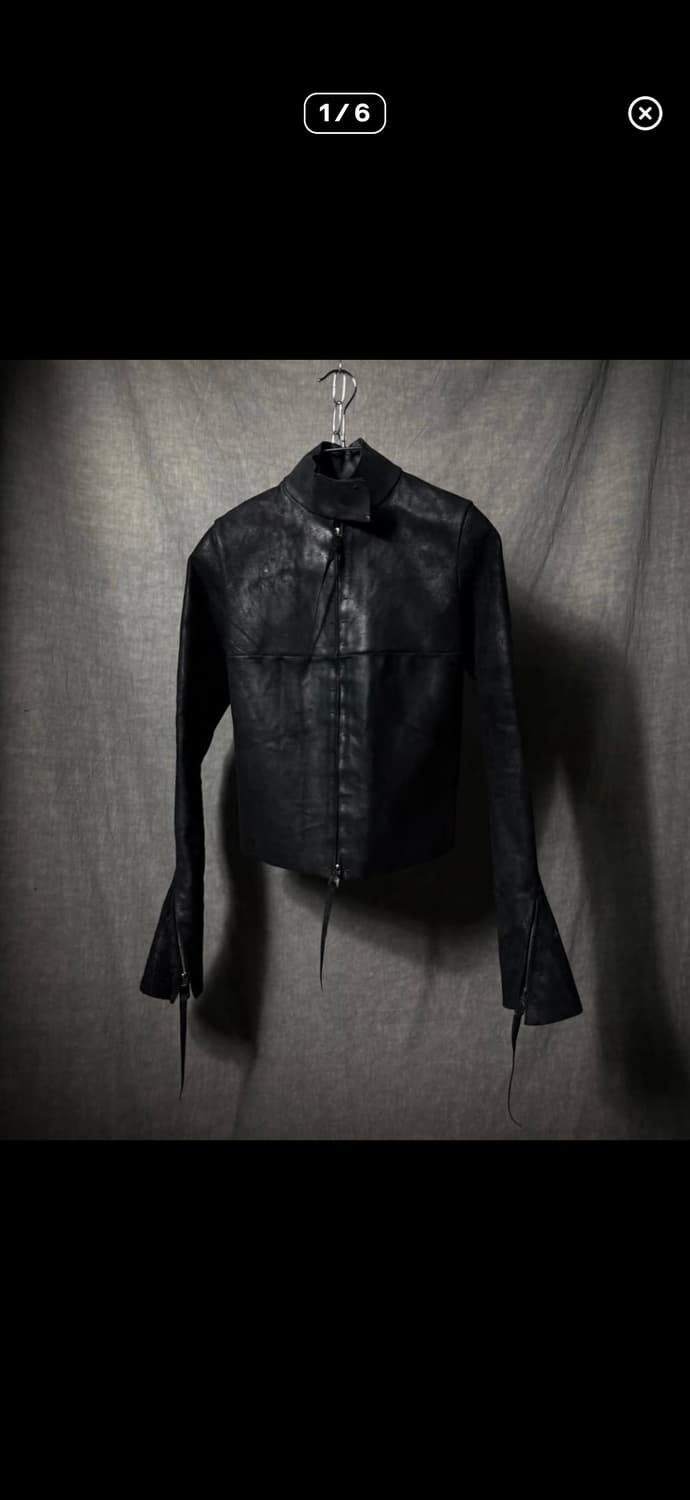 m.a+ Cross Seam Horse Leather Jacket 상품이미지1