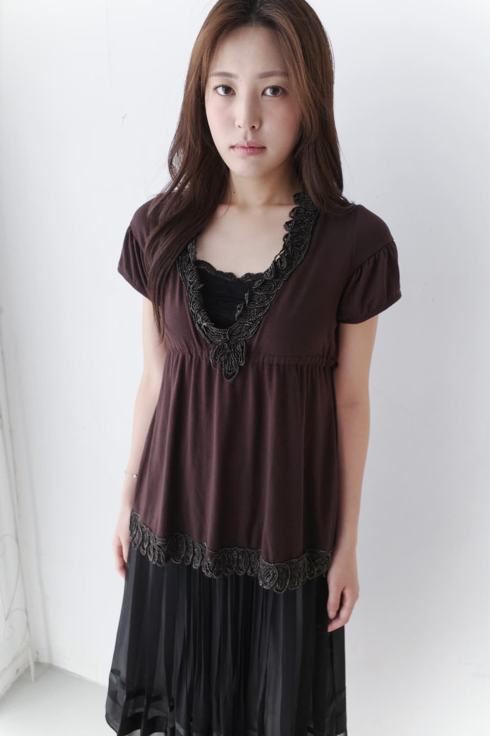crochet shirring half T  상품이미지7