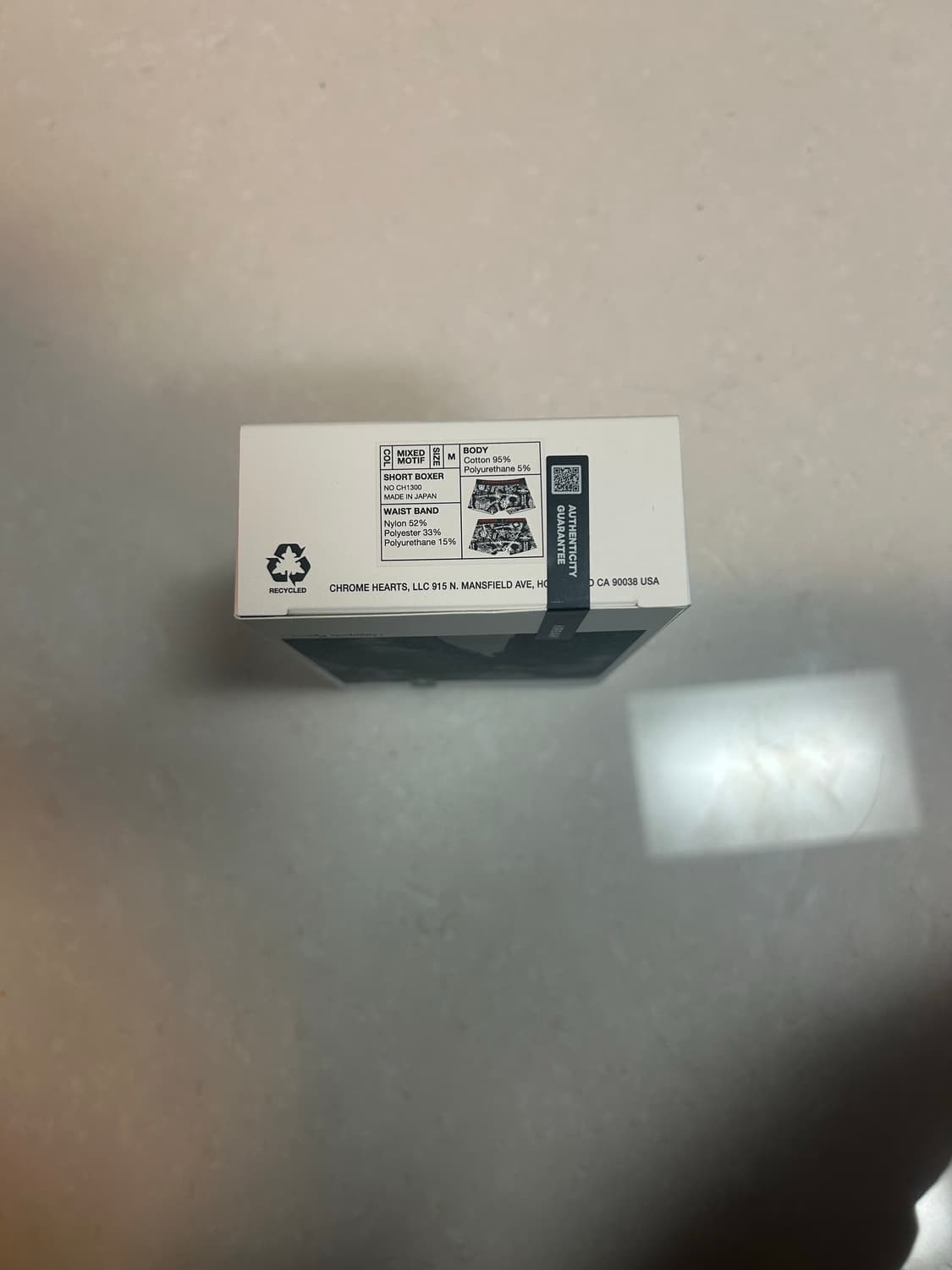 크롬하츠 박서 브리프 쇼츠 블랙 레드 상품이미지4