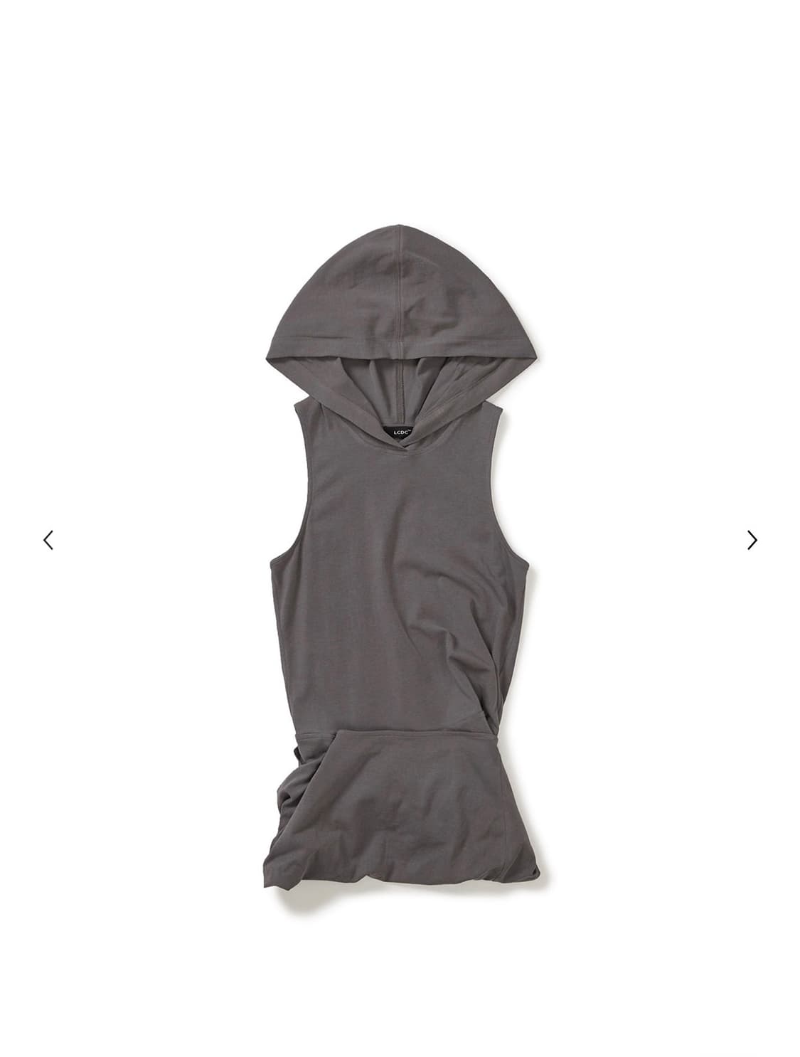 [LCDC] HOODED SLEEVELESS TOP (DARK GREY) 상품이미지3