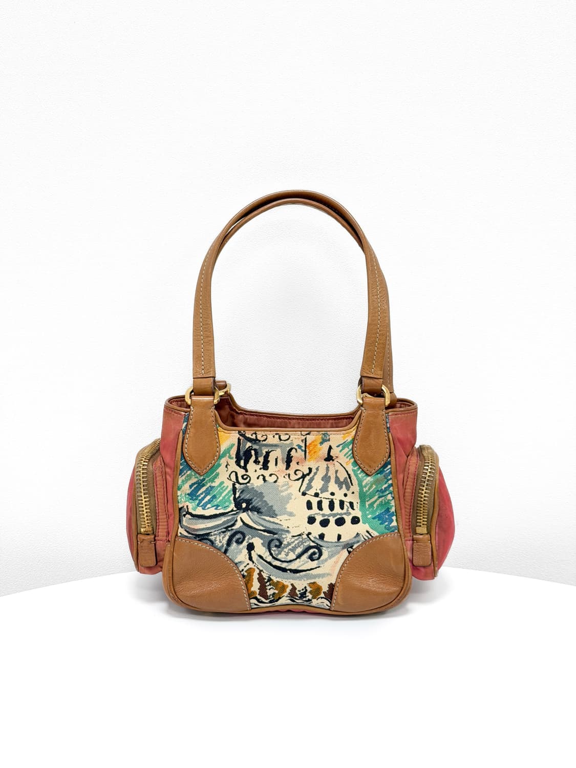 프라다 베네치아 캔버스 & 레더 미니백 상품이미지3