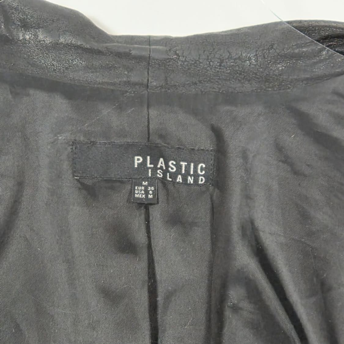 플라스틱 아일랜드 천연 염소 가죽 비대칭 라이더 자켓 M 상품이미지7