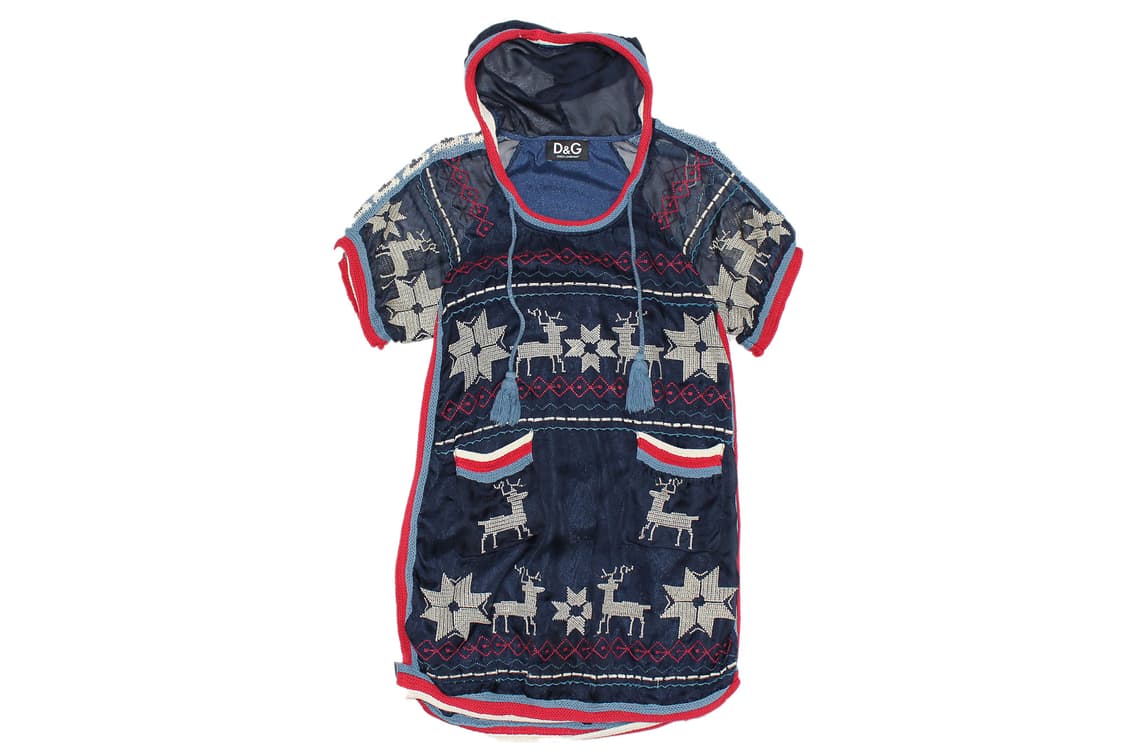 D&G Dolce & Gabbana 돌체앤가바나 시스루 노르딕 니트원피스 상품이미지1