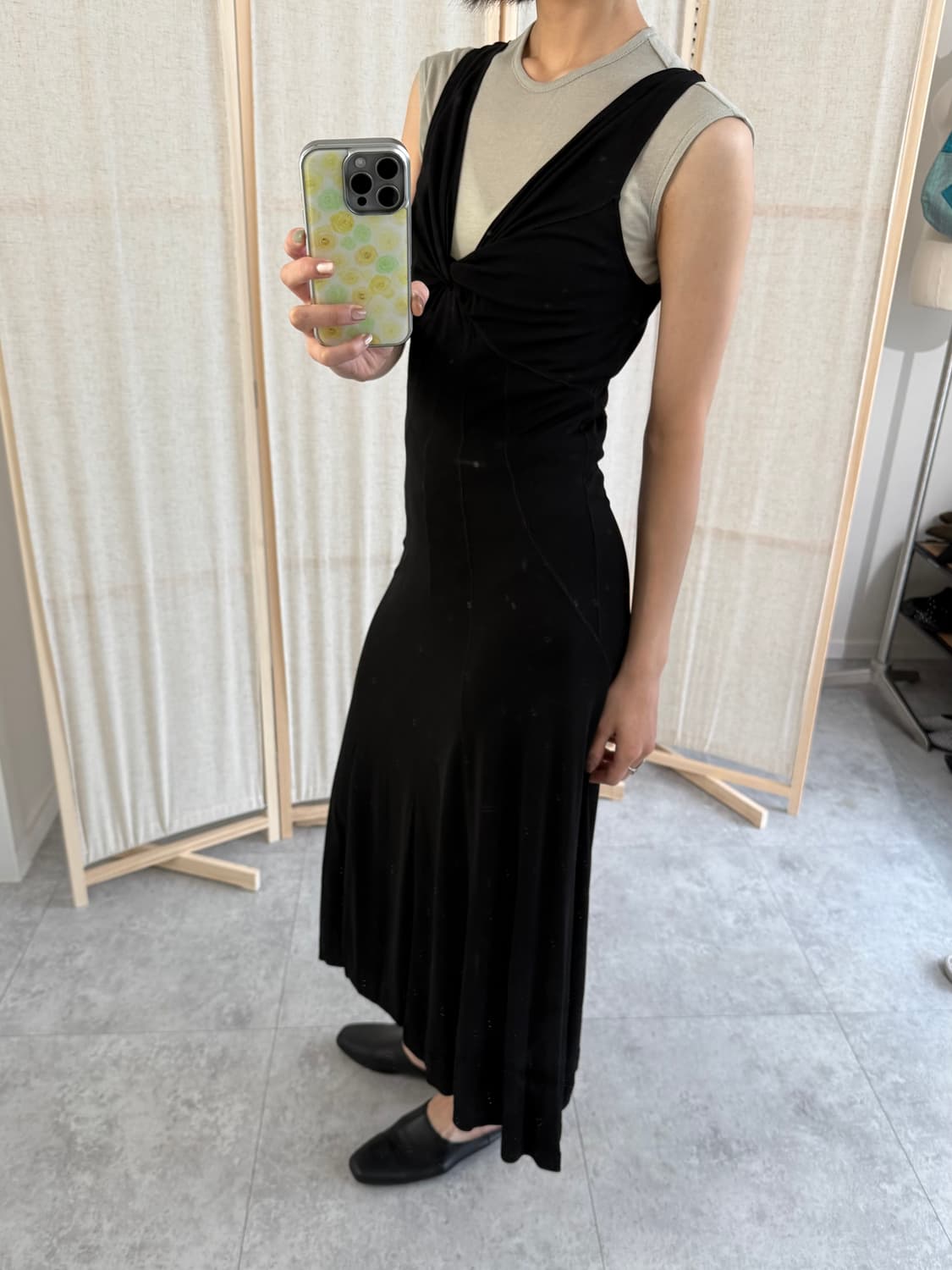 DKNY 도나카란 꼬임 민소매 드레스 상품이미지1